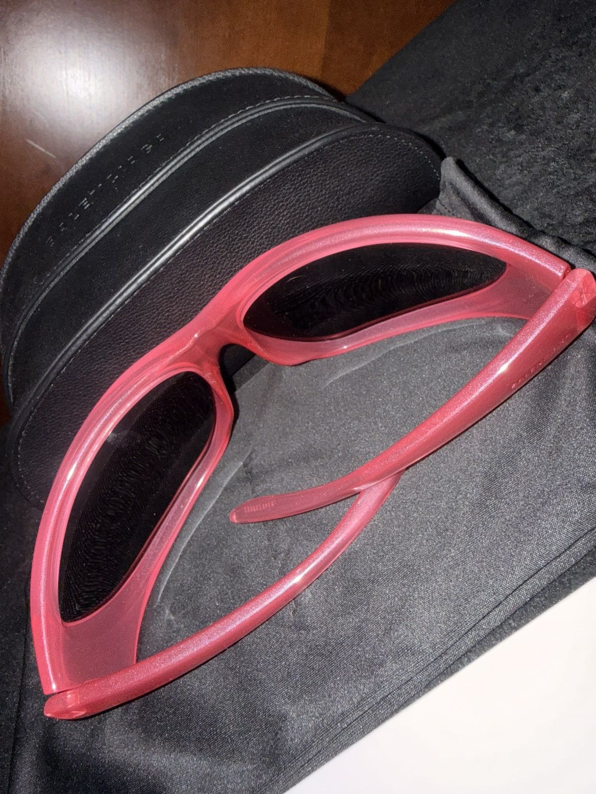 Balenciaga BALENCIAGA - PINK 80MM SHIELD SUNGLASSES Size ONE SIZE - 4 Thumbnail