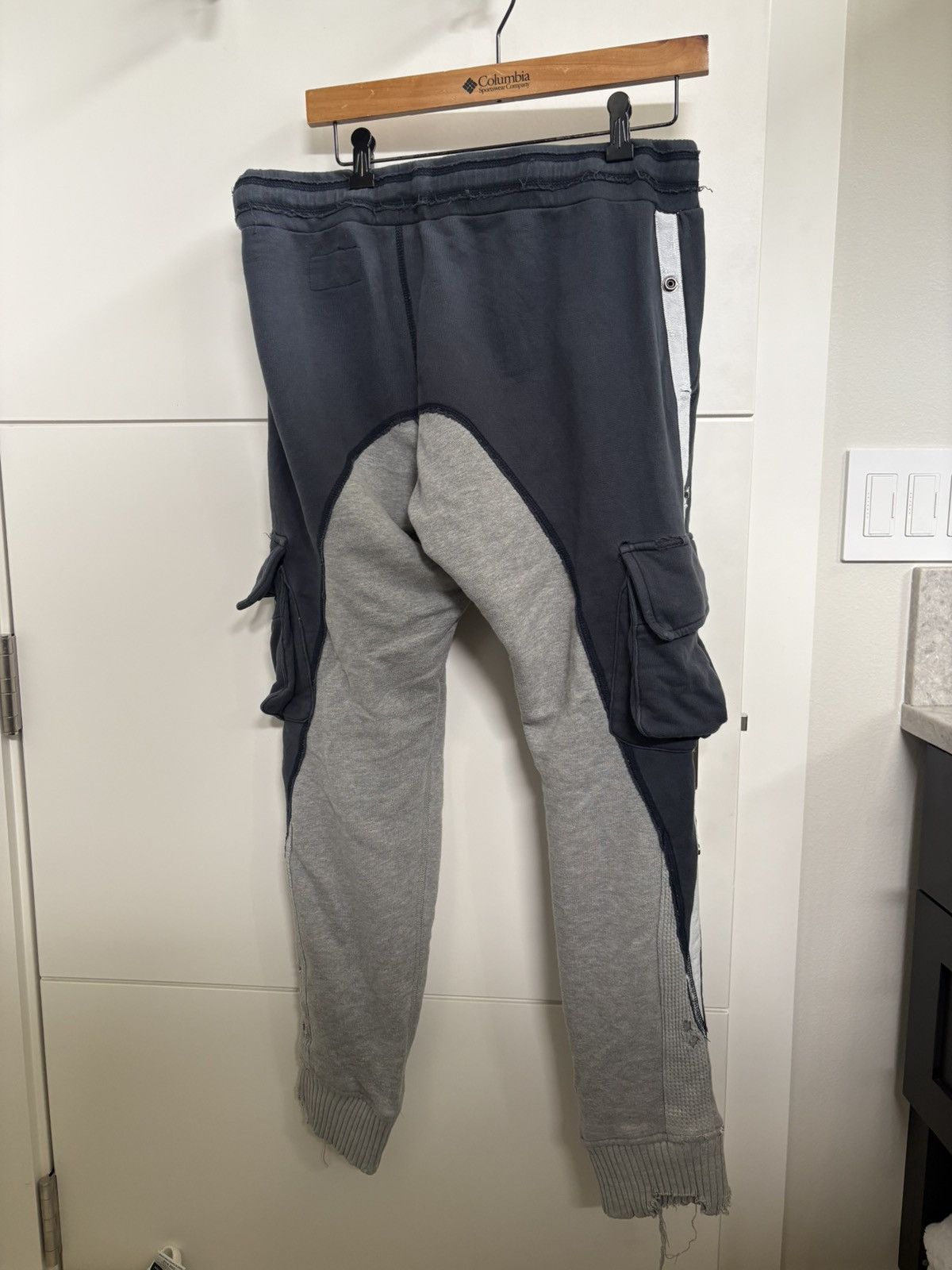 Greg Lauren Greg Lauren 50/50 Navy Terry Pants Size US 32 / EU 48 - 4 Thumbnail