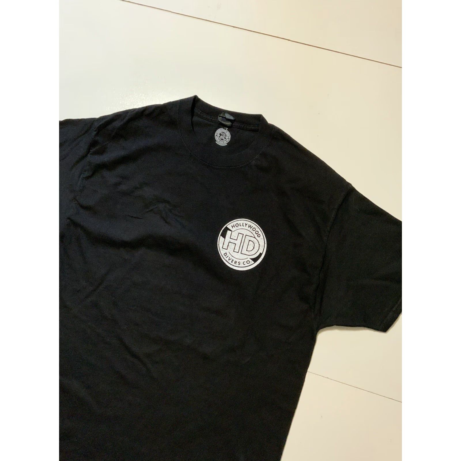 Hanes VINTAGE Hanes T-Shirt Hollywood Divers Never Mind The Pollock Salt Pistols Squid Viscous Sz.XL Black Mens XL Size US XL / EU 56 / 4 - 4 Thumbnail