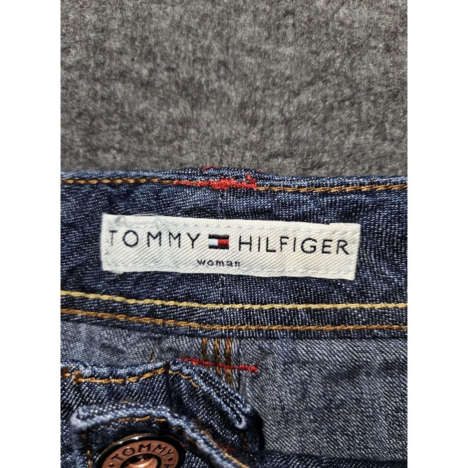 Tommy Hilfiger VINTAGE: No. Tommy Hilfiger Jeans Womens 20 Blue Denim Straight Leg Casual Pants NWT Size 42" / US 20 - 6 Thumbnail
