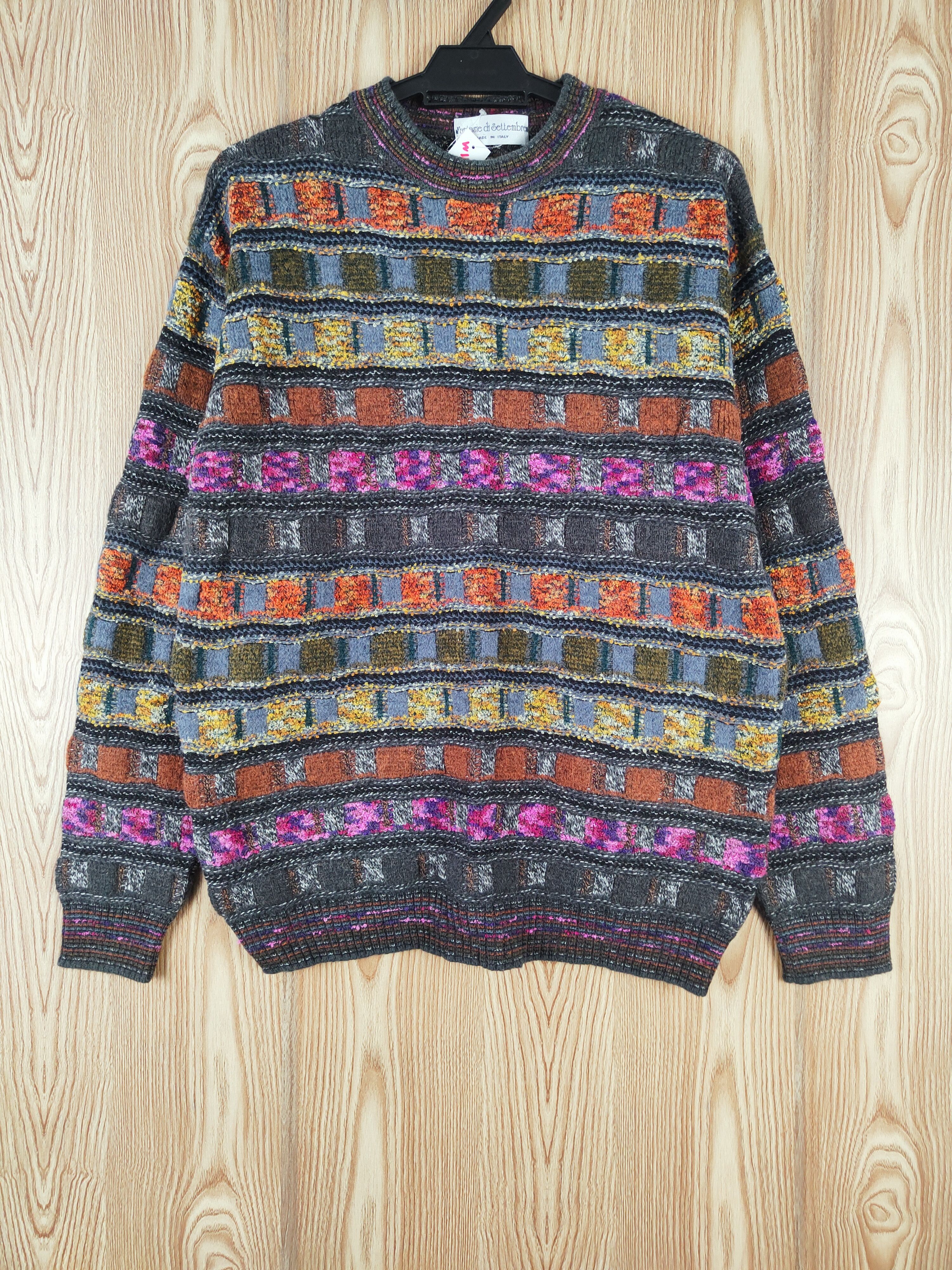 Aran Isles Knitwear Fantasie de Settembre Gray Knitwear Sweatshirts #W147 Size US M / EU 48-50 / 2 - 1 Thumbnail