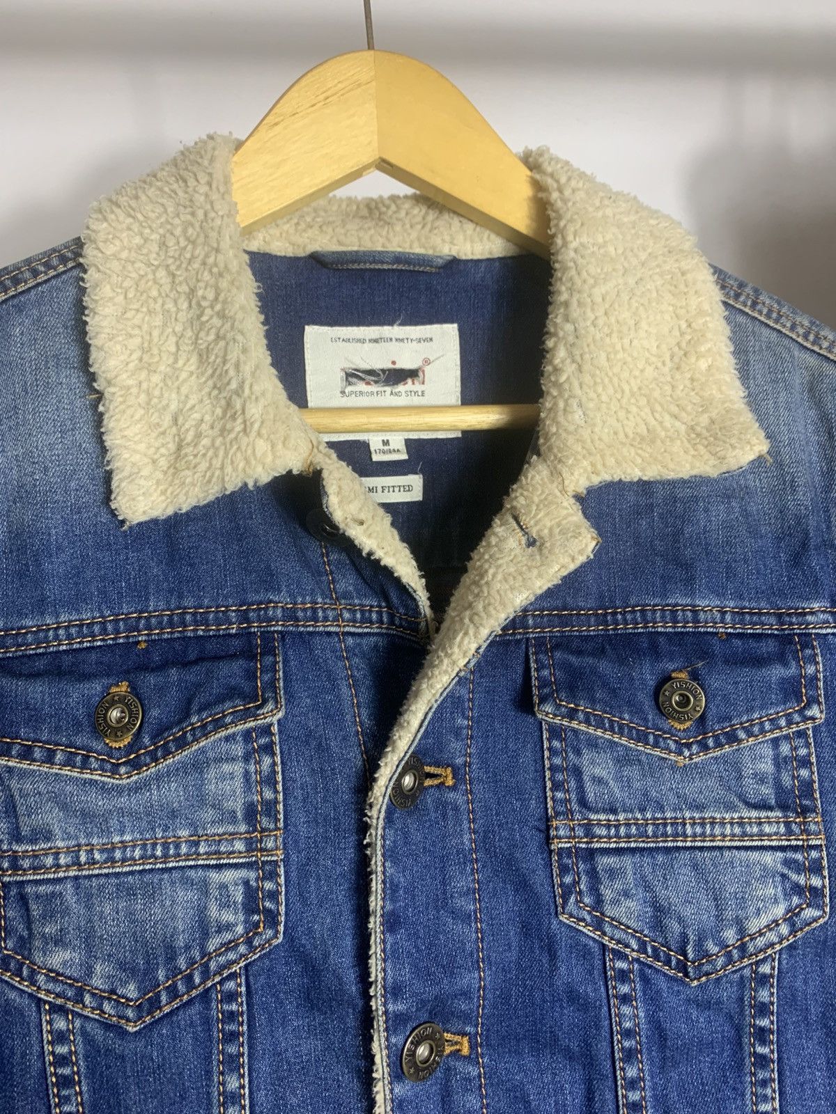 Vintage Vintage Yishion Denim Sherpa Size US M / EU 48-50 / 2 - 2 Thumbnail