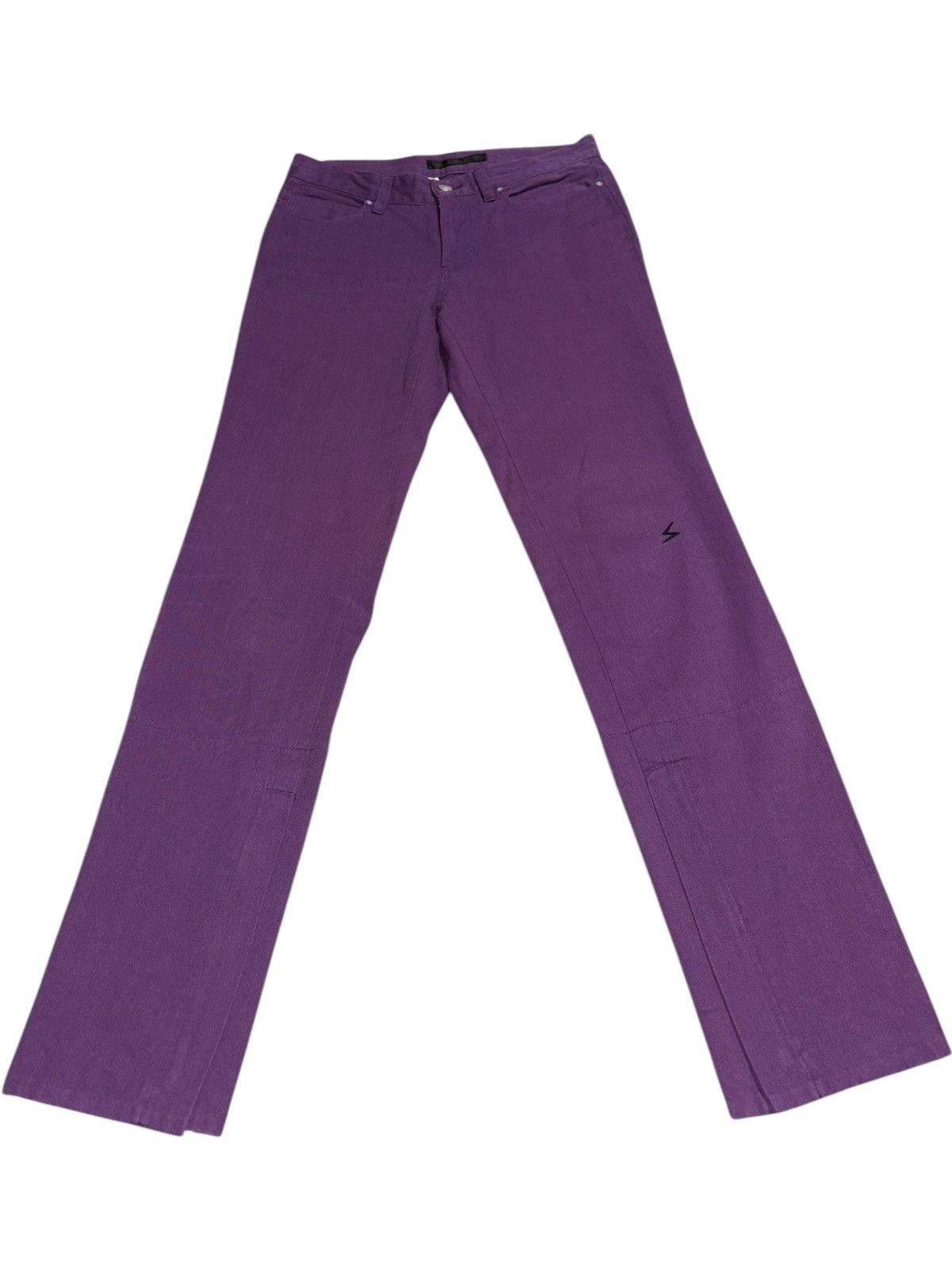 07SS UNDERCOVER purple期 zip denim pants Undercover SS07 Purple Chaos Zipper Jeans •Gently Used •Size