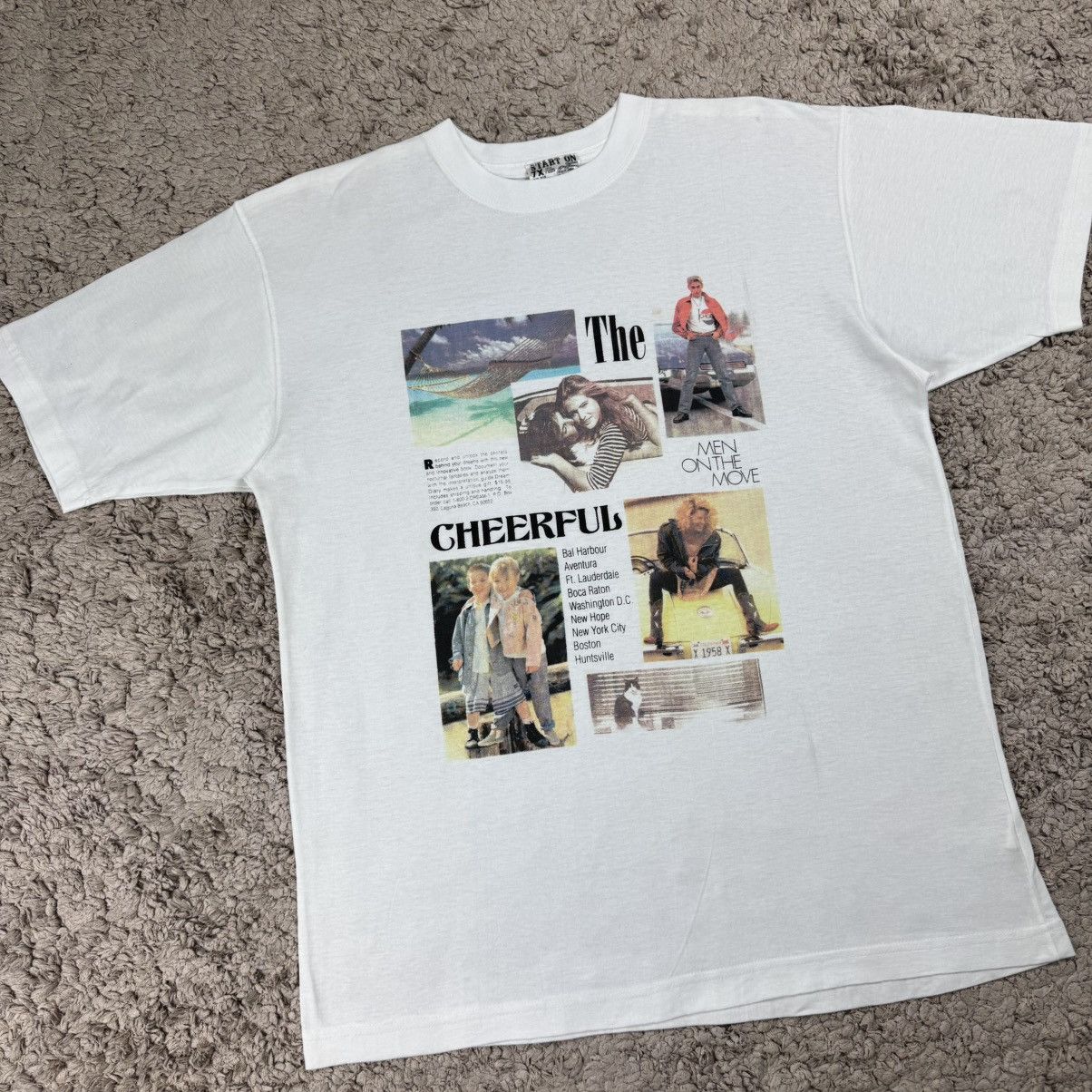 Vintage Vintage The Man On The Move “CHEERFUL” Photographic T-shirt Size US L / EU 52-54 / 3 - 3 Thumbnail