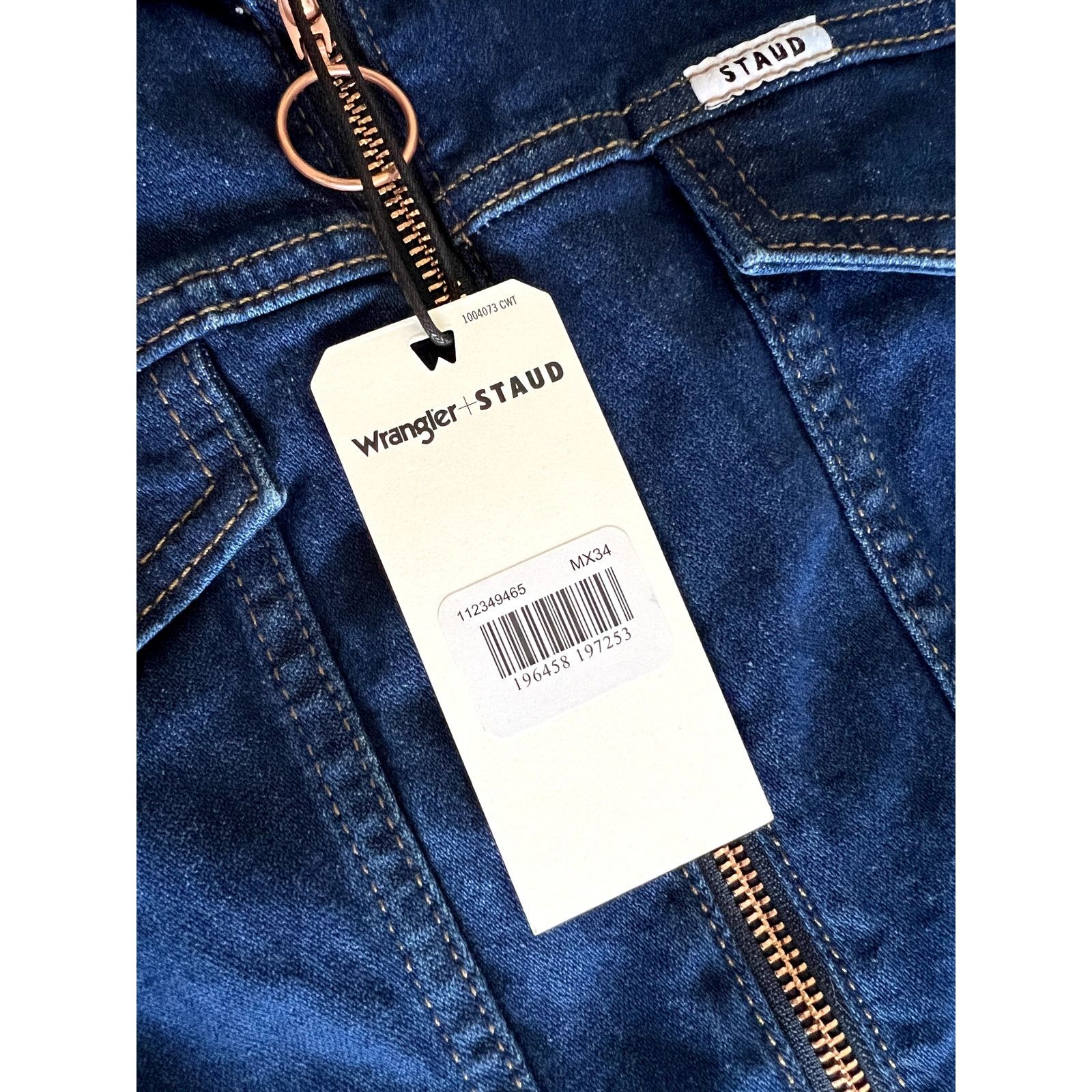 Wrangler Wrangler x Staud The Body Beautiful Denim Jumpsuit Size 28" / US 6 / IT 42 - 6 Thumbnail