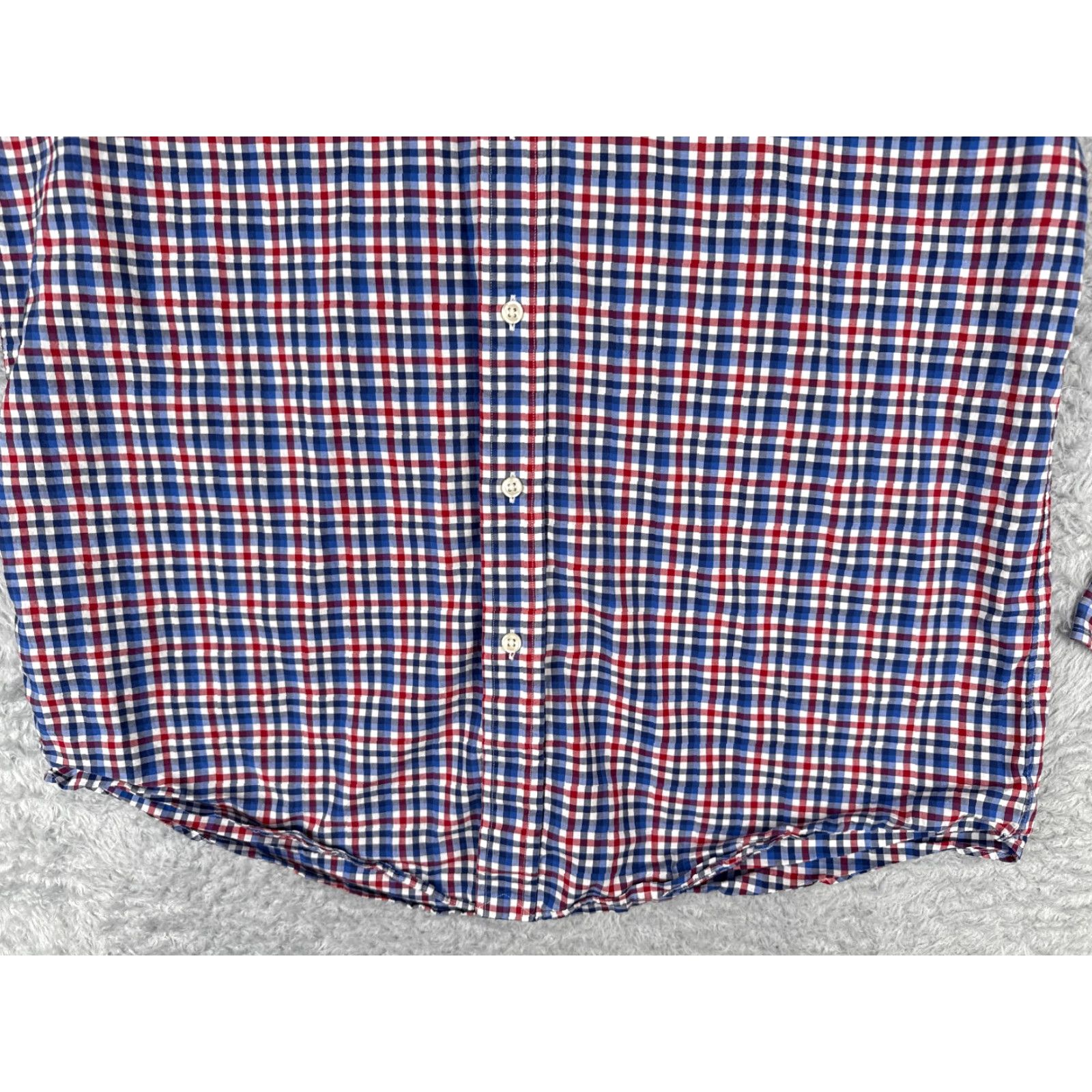Polo Ralph Lauren VINTAGE Polo Ralph Lauren Shirt Men L Blue Plaid Button 100% Cotton Classic Fit Size US L / EU 52-54 / 3 - 7 Thumbnail