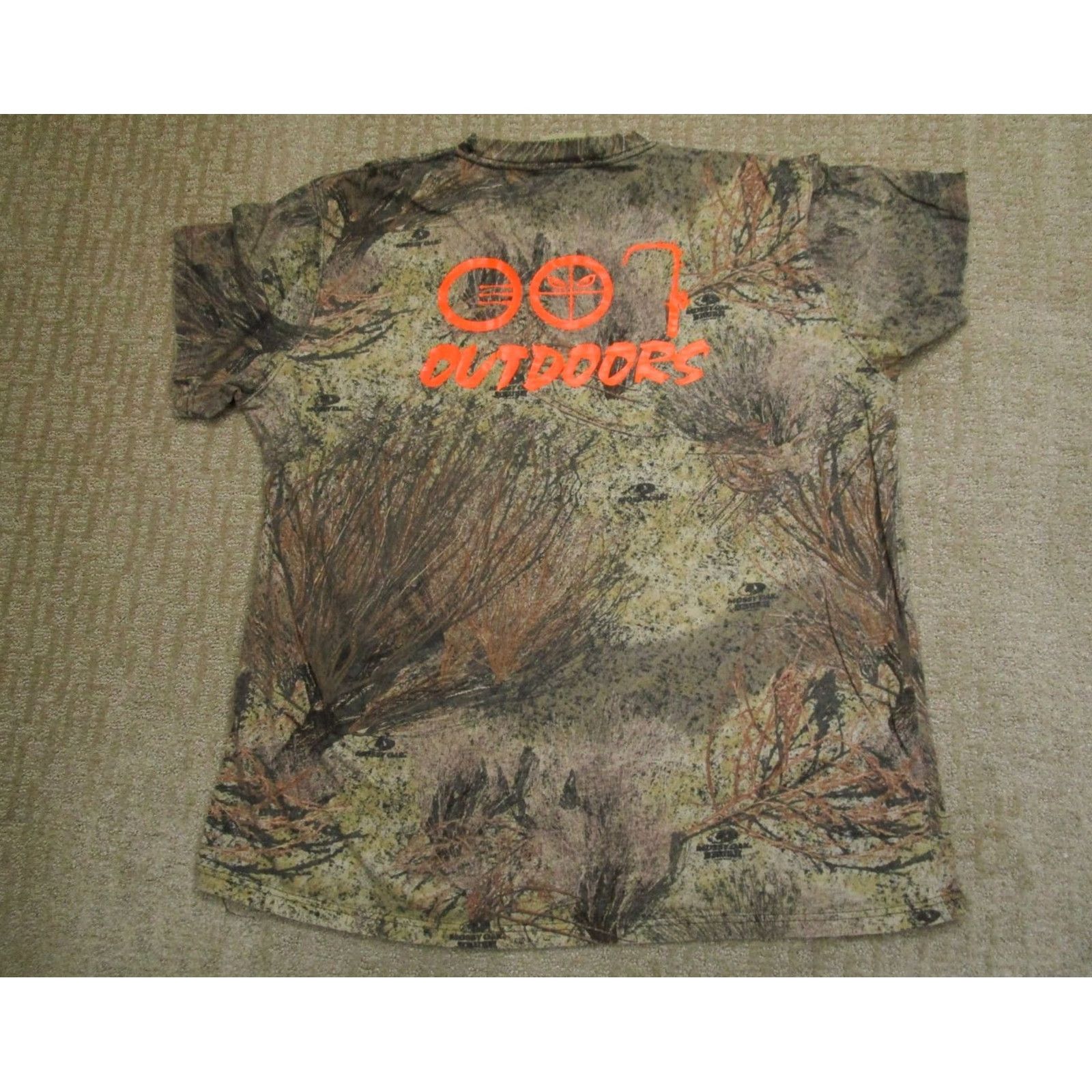 Vintage VINTAGE Russell Shirt Men 2XL Brown Mossy Oak Camo Short Sleeve Hunting Brush Size US XXL / EU 58 / 5 - 4 Thumbnail