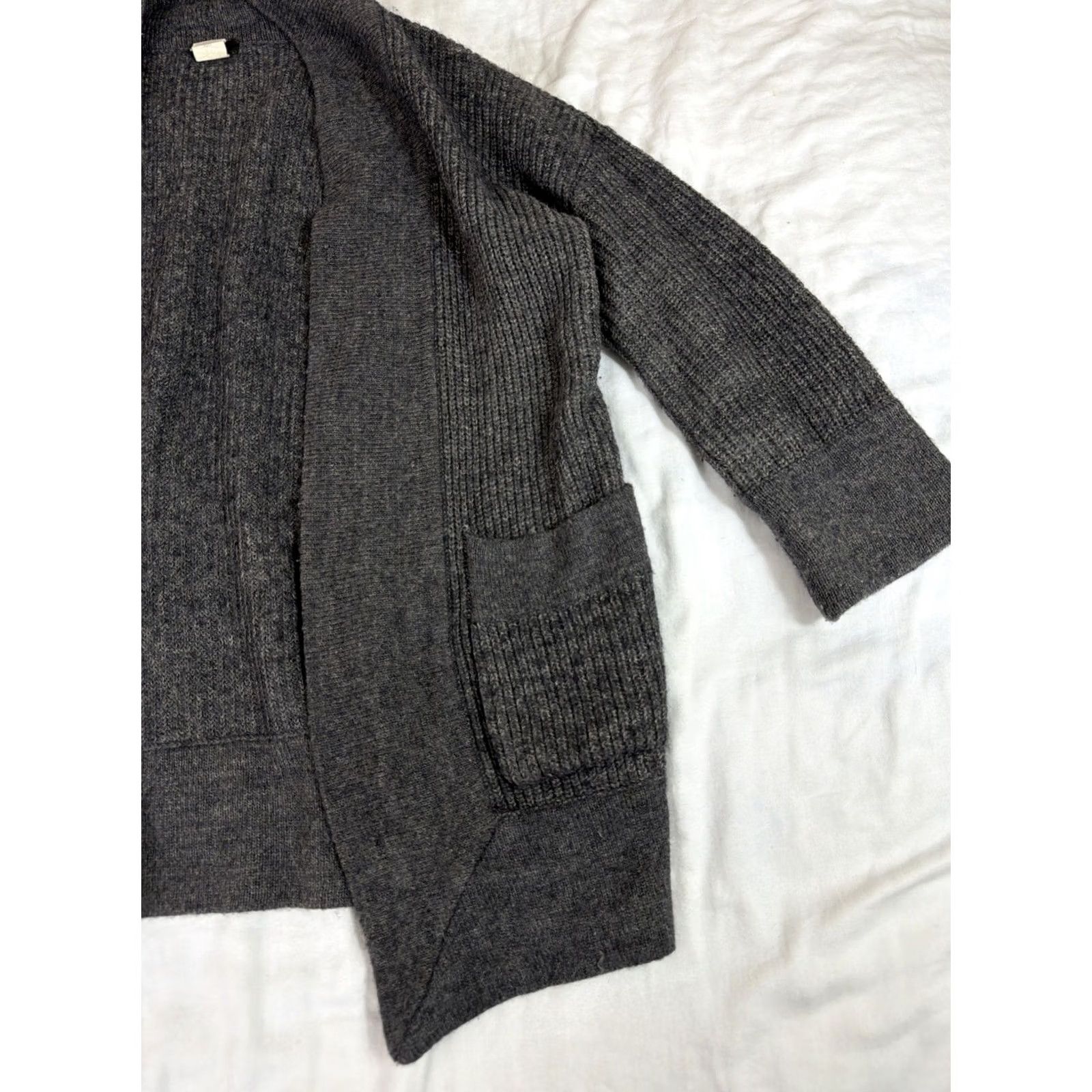J.Crew VINTAGE J.CREW Cardigan Women XS Gray Merino Wool Alpaca Pockets Sweater Size XS / US 0-2 / IT 36-38 - 4 Thumbnail