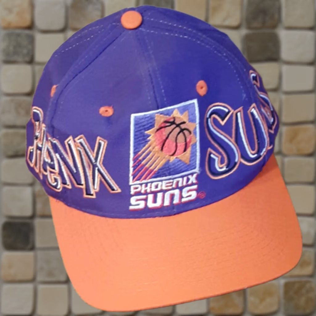 NBA Vintage Phoenix Suns Hat Official NBA by Swill NWOT snapback old stock.graffiti Size ONE SIZE - 1 Thumbnail