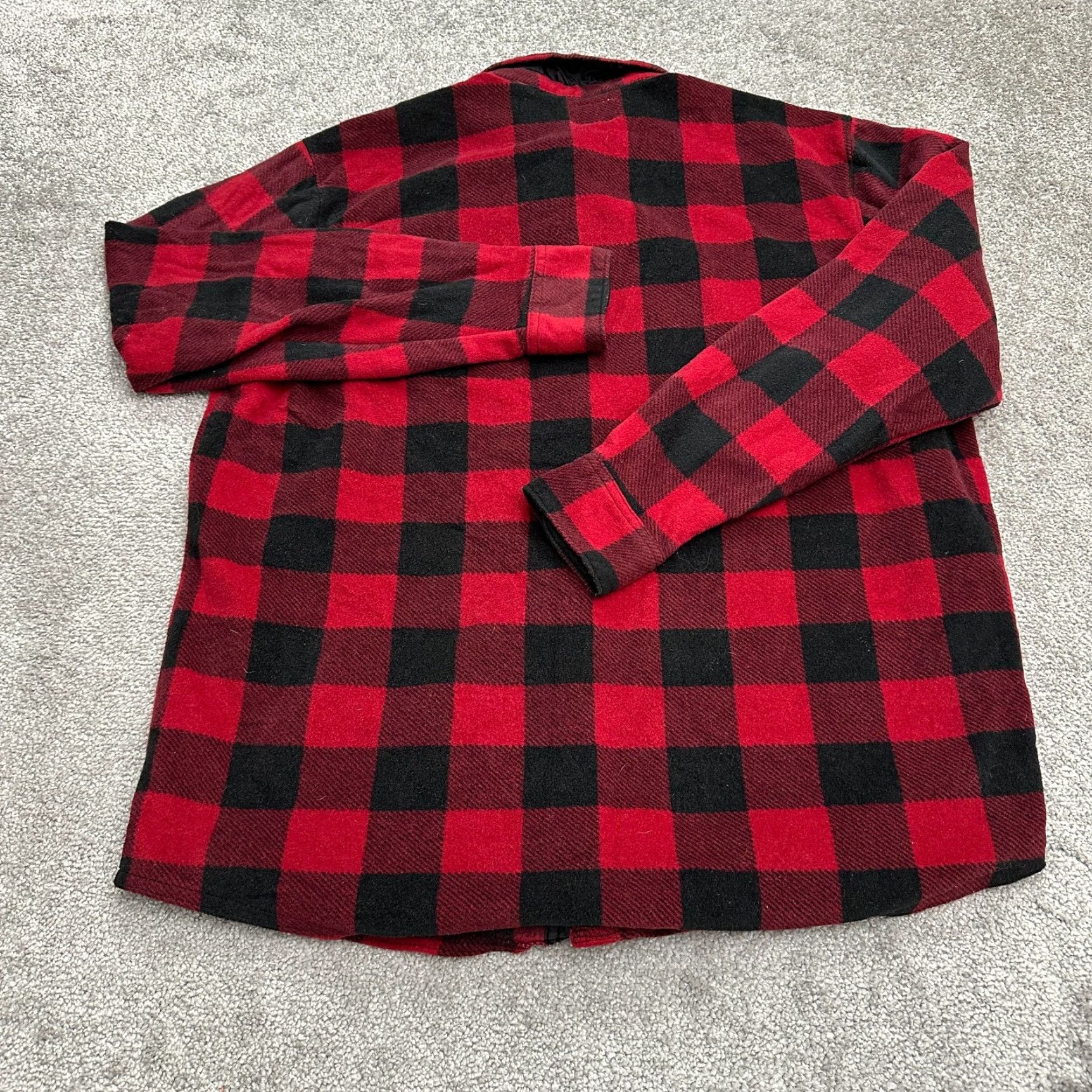 Wrangler VINTAGE Wrangler Flannel Shirt Jacket Men L Red Black Plaid Long Sleeve Size US L / EU 52-54 / 3 - 2 Thumbnail