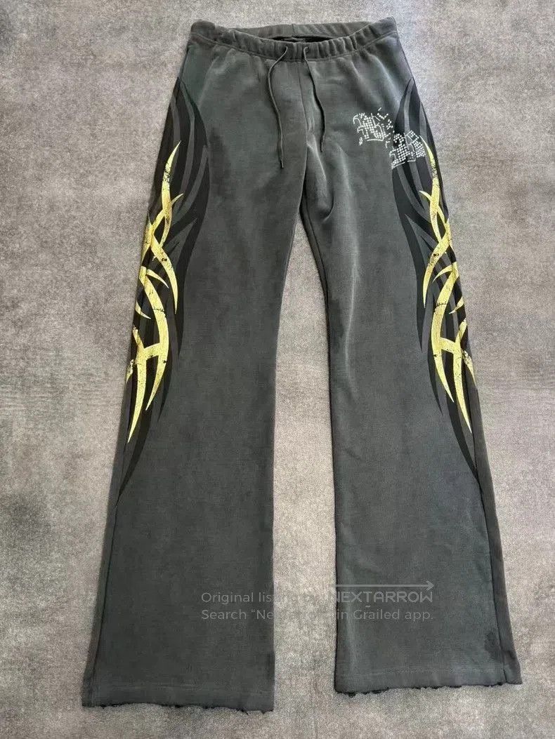 Balenciaga Balenciaga 25 Show Crystal Graffiti Pants. Size US 36 / EU 52 - 1 Thumbnail