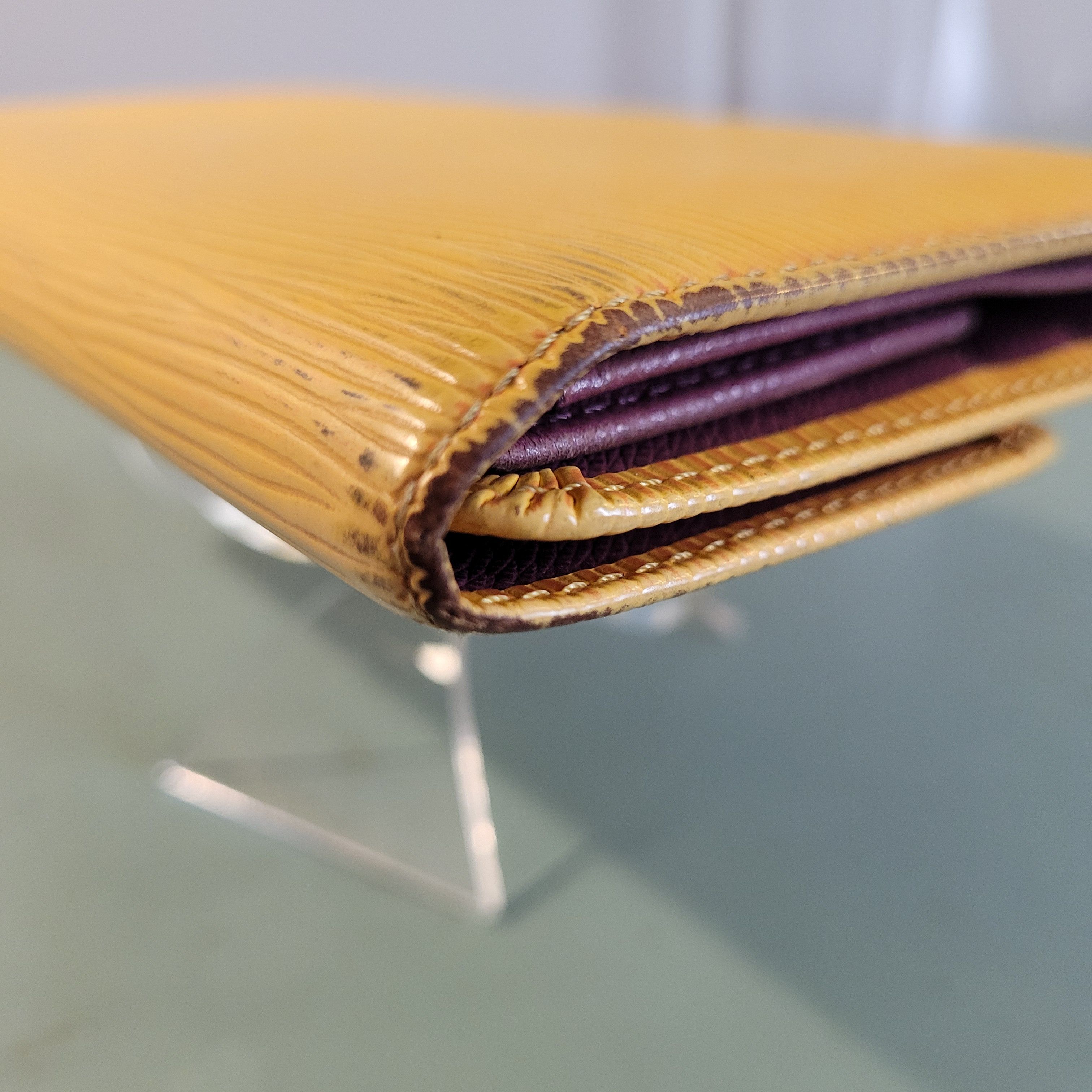 Louis Vuitton LV Epi Long Wallet Yellow and Purple International Size ONE SIZE - 10 Thumbnail