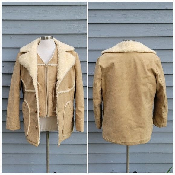 Vintage Vintage 80s Wiman Faux Suede Sherpa Fleece Shearling Rancher Size US M / EU 48-50 / 2 - 1 Thumbnail