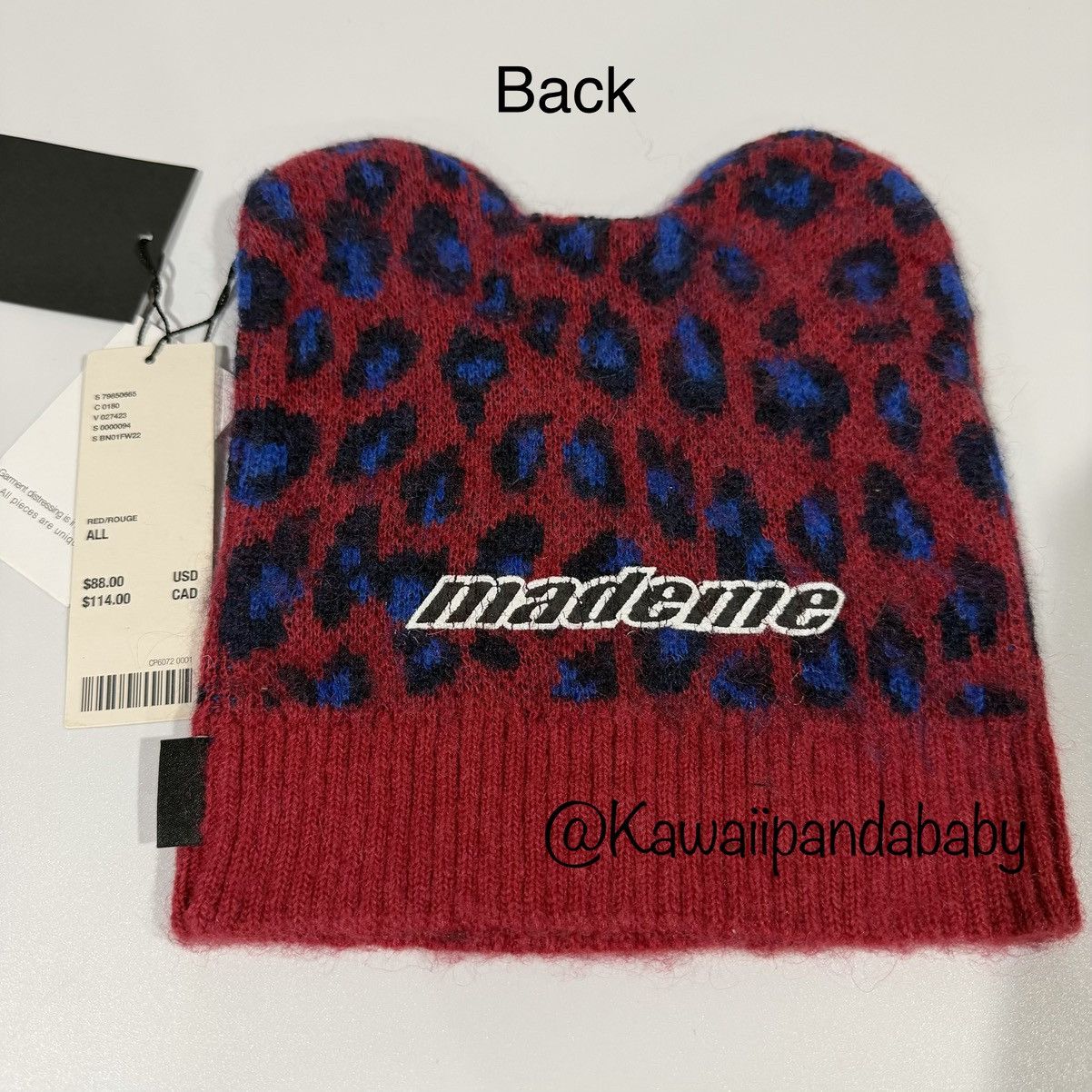 Urban Outfitters Paul Frank MadeMe Urban Outfitters Leopard Beanie Hat Size ONE SIZE - 6 Thumbnail