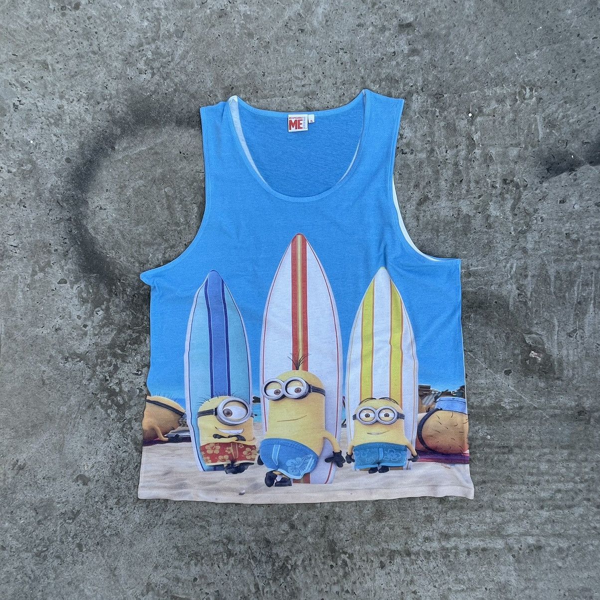 Cartoon Network × Vintage Vintage Overprint Minion Man Sleeveless Tank Top Y2K Summer Size US XL / EU 56 / 4 - 1 Thumbnail
