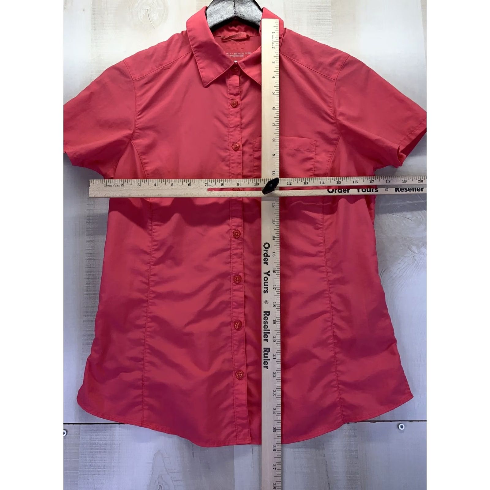 Pinko Columbia Womens Pink Shirt Sz S Omni Shade Sun Protection Button-Up Shirt Nylon Fish/Hiking Casual Travel Size S / US 4 / IT 40 - 2 Thumbnail