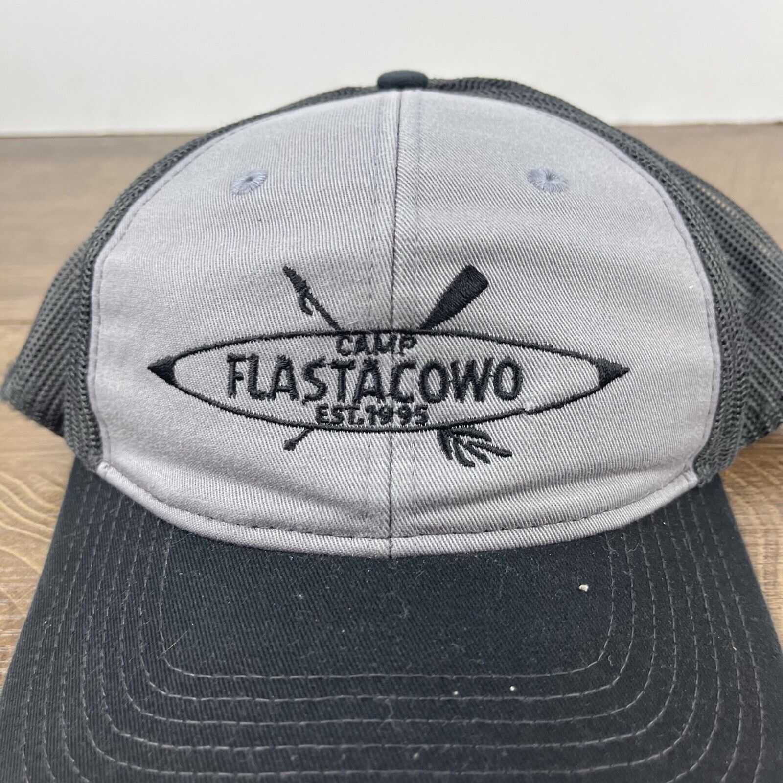 Other Camp Flastacowo Hat Gray Cap Adjustable Hat Gray Adult Fit H Size ONE SIZE - 9 Thumbnail