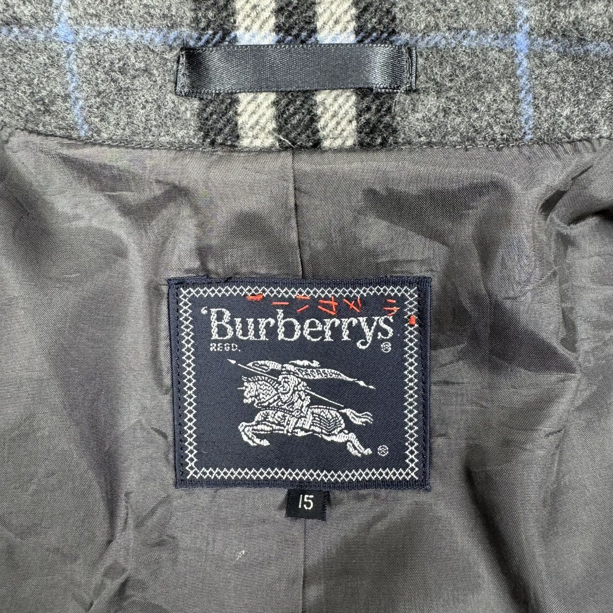 Burberry × Burberry Prorsum × Vintage ☀️BURBERRYS WOOL NOVA CHECK BUTTON JACKET Size M / US 6-8 / IT 42-44 - 14 Thumbnail