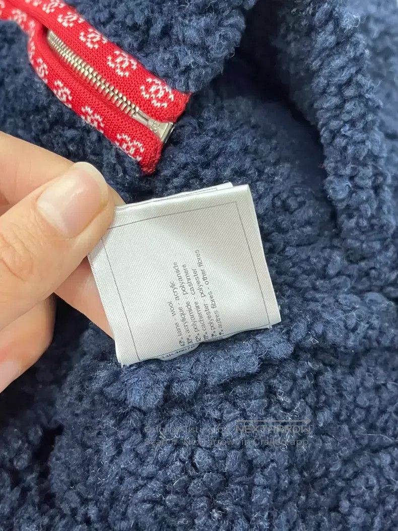 Chanel Chanel Dark blue teddy zipper jacket Size XS / US 0-2 / IT 36-38 - 8 Thumbnail