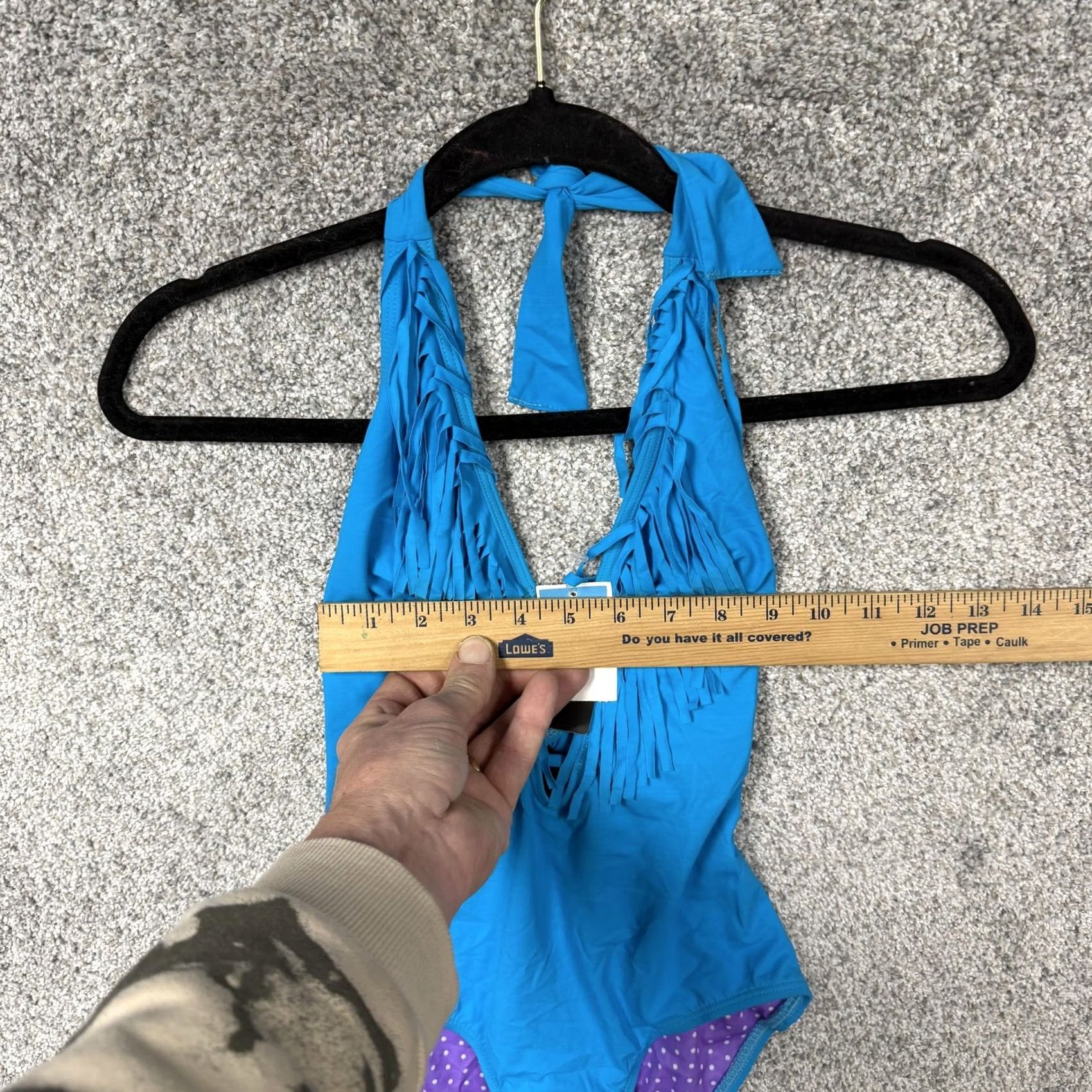 Guess Guess One Piece Monokini Swimsuit XS Blue Coastal Cowgirl Festival Beach USA Size ONE SIZE - 6 Thumbnail