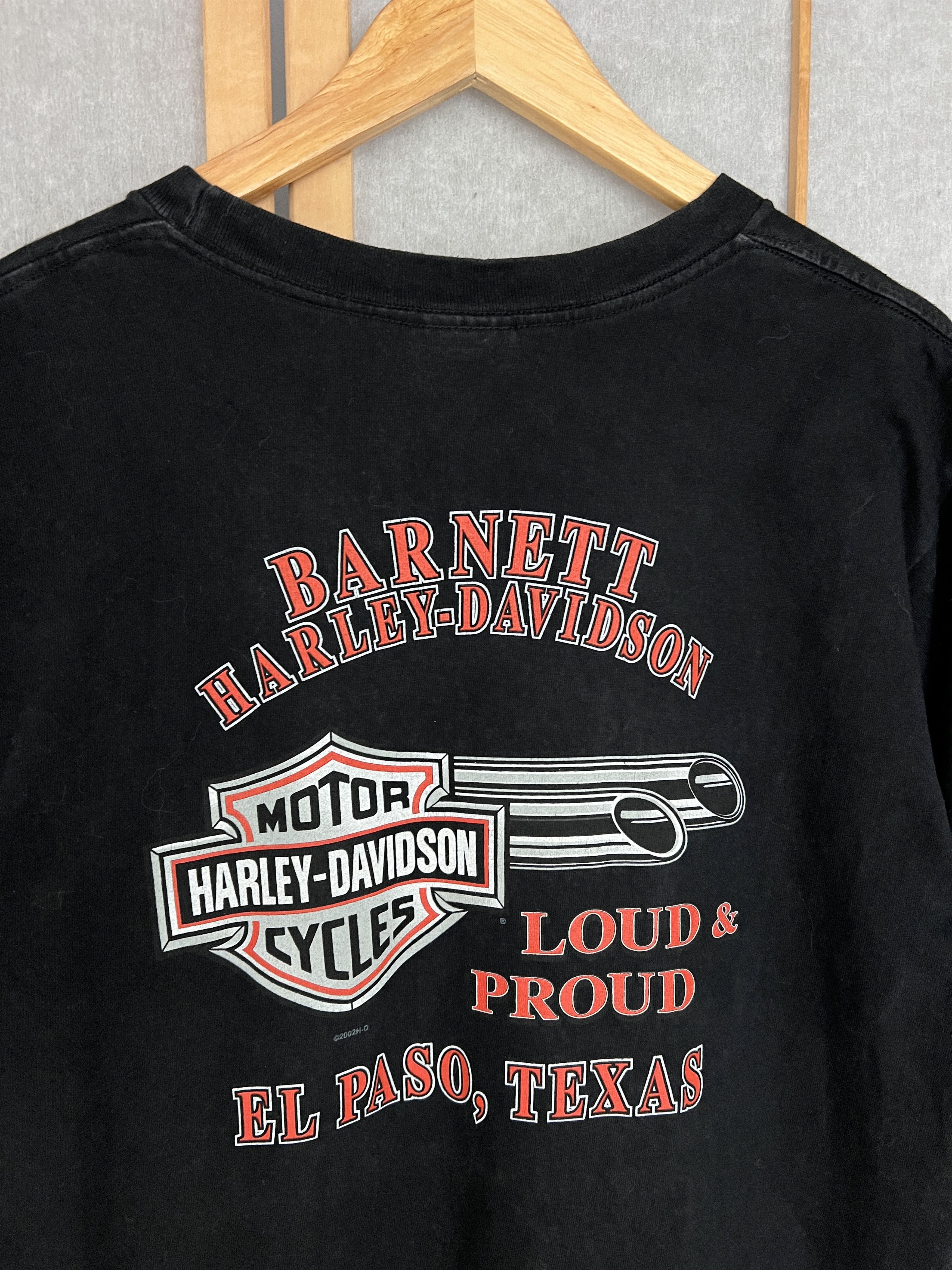 Harley Davidson 2002 Harley Davidson USA OG logo t shirt El Paso Texas tee L Size US L / EU 52-54 / 3 - 9 Thumbnail