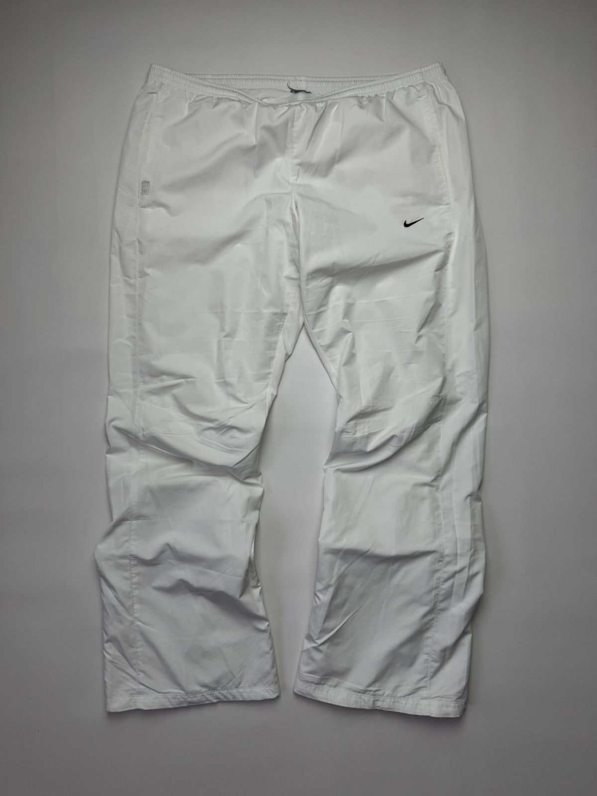 Nike Nike White Mesh-Lined Track Pants Size US 34 / EU 50 - 1 Thumbnail