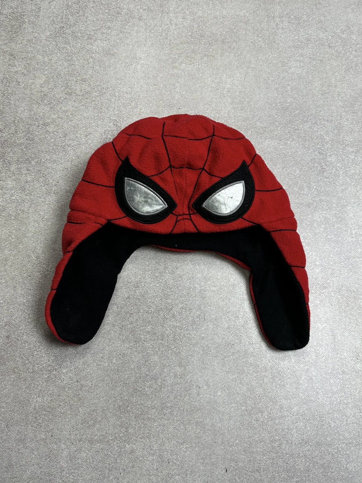 Vintage Vintage Spider Man Trapper Fleece Hat Os Size ONE SIZE - 1 Thumbnail
