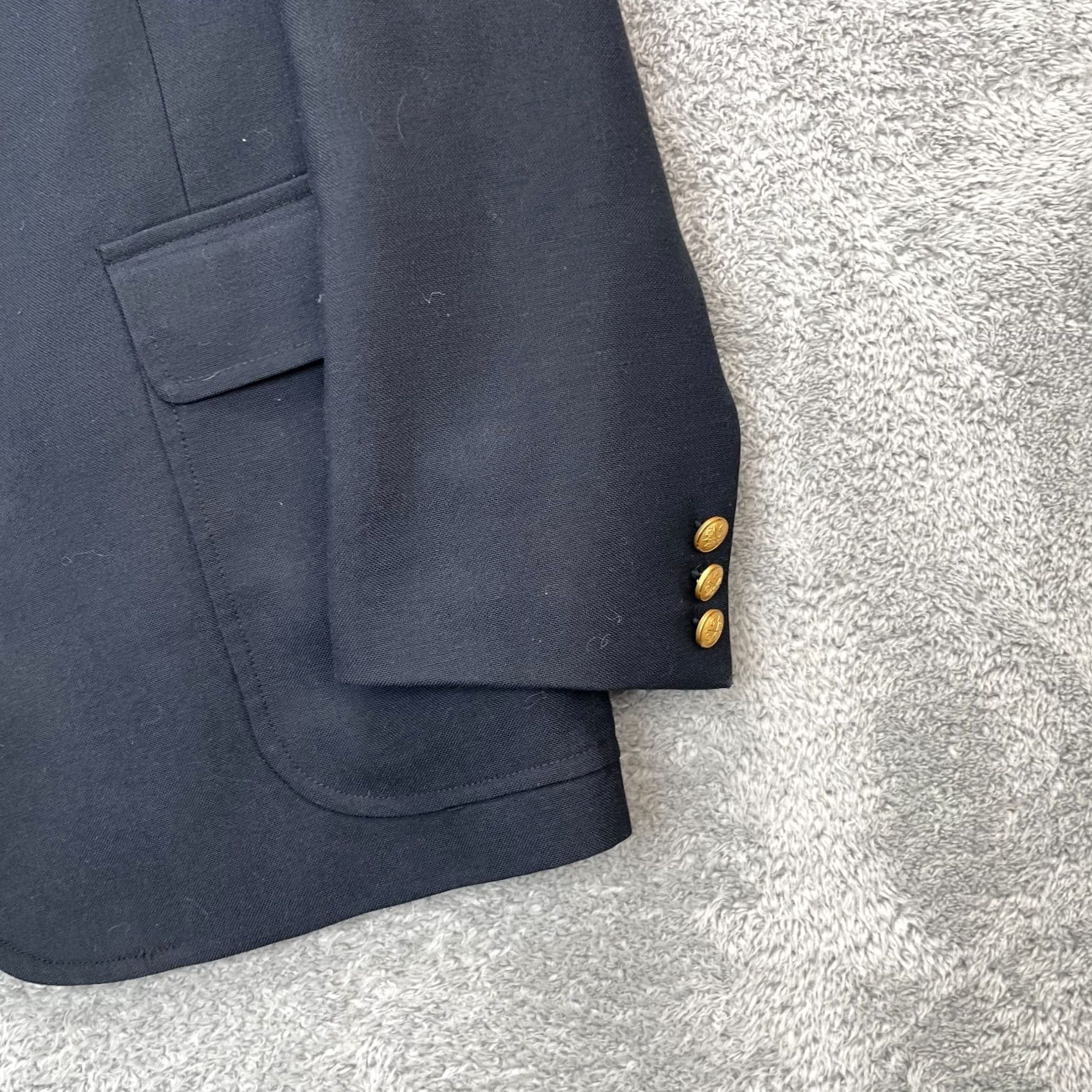 Vintage VINTAGE English Manor Mens 40R Blue Blazer Sport Coat Notch Lapel Vented Size 40R - 7 Thumbnail