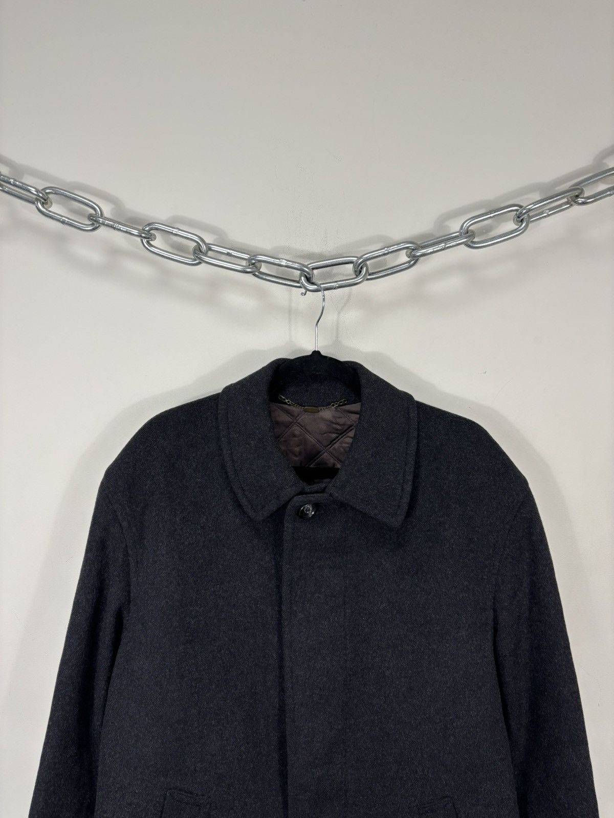 Other Vintage Moessmer Tyrol Loden Men’s Dark Gray Wool Overcoat Size US M / EU 48-50 / 2 - 4 Thumbnail