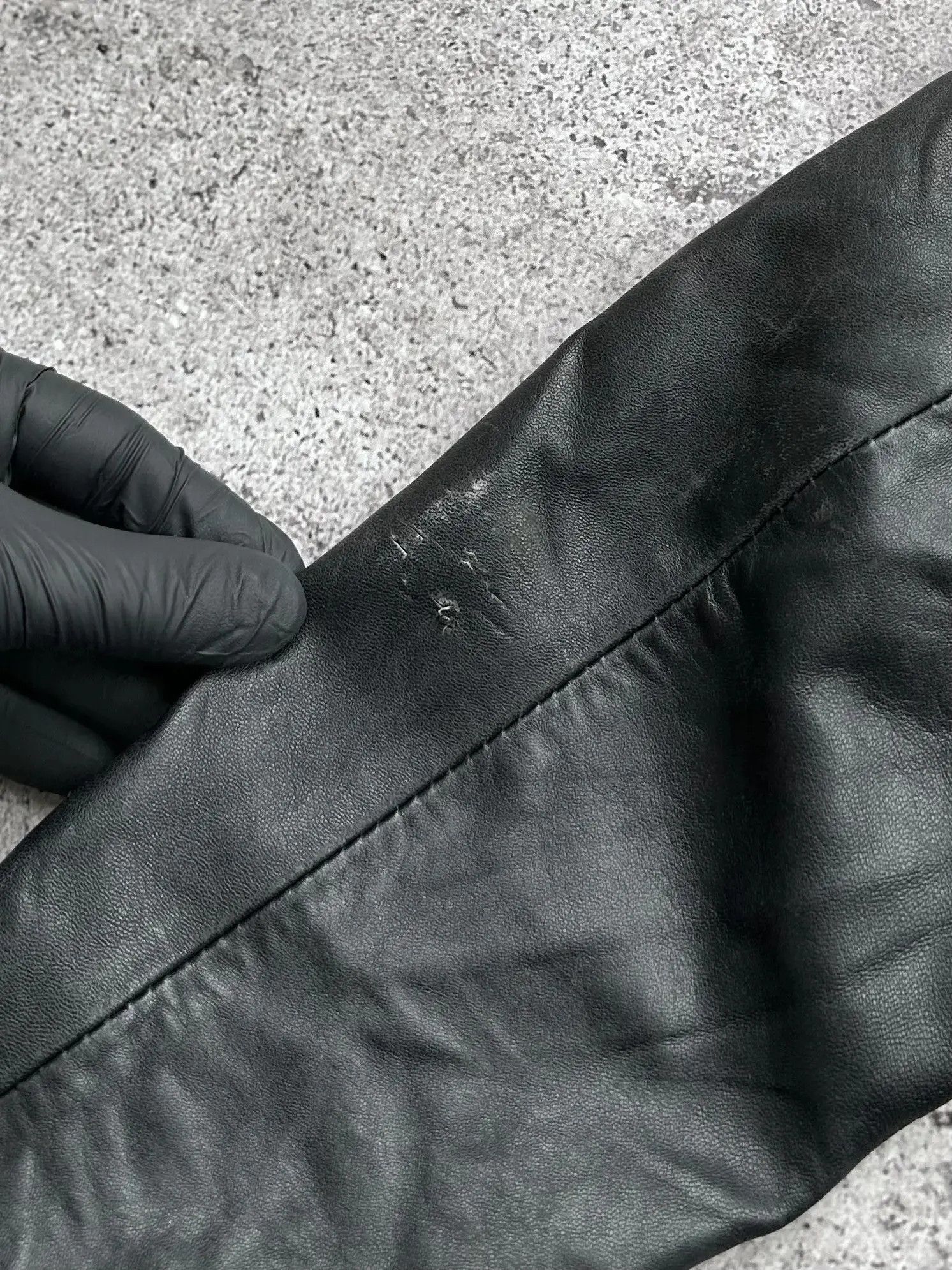 Vintage Vintage Cropped Leather Jacket C389(V7) Size S / US 4 / IT 40 - 7 Thumbnail