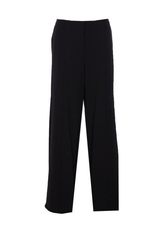 Jean Paul Gaultier JEAN PAUL GAULTIER Women Straight Pants TR003 W00200 Black Size 26" / US 2 / IT 38 - 1 Thumbnail