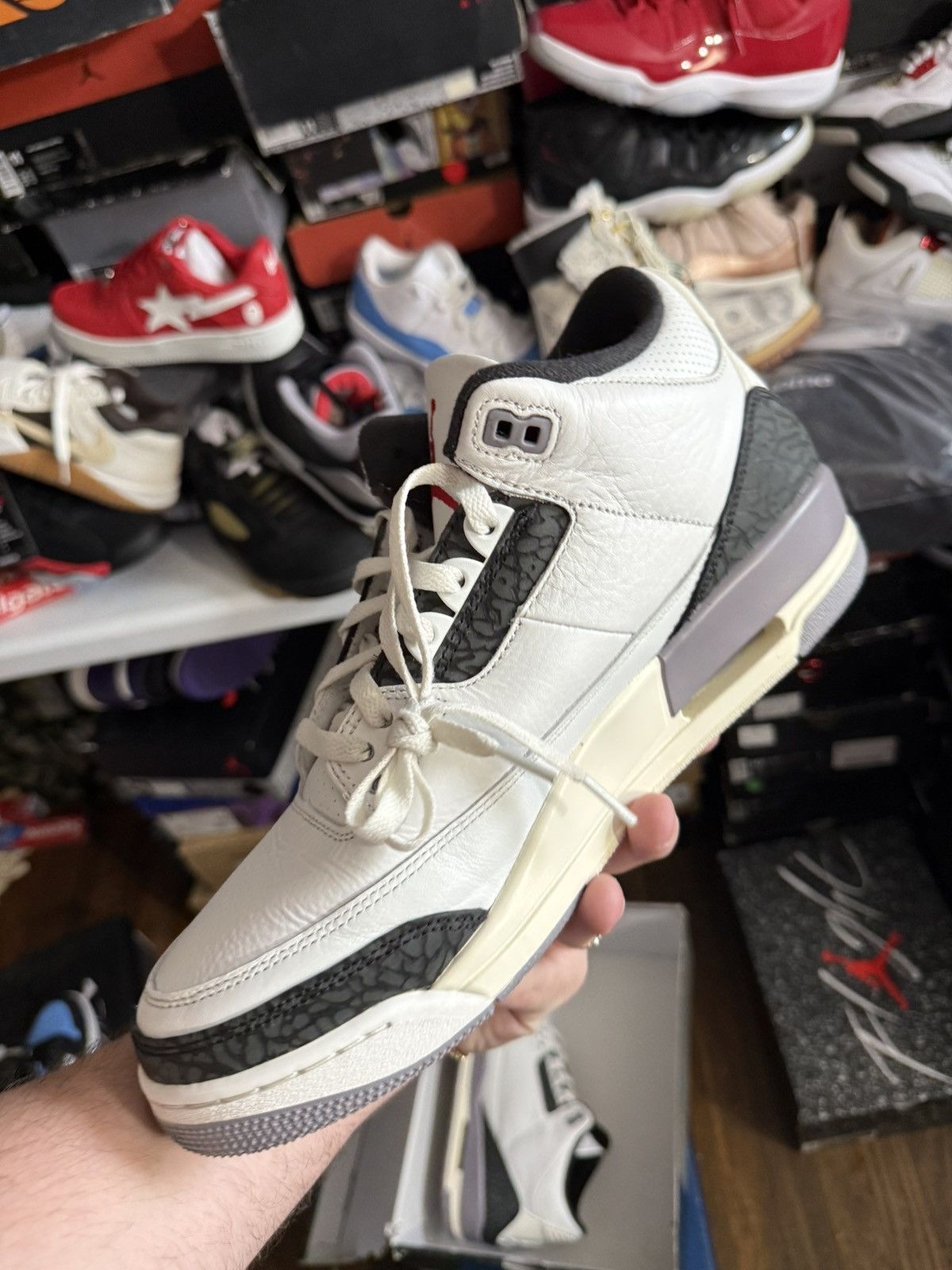 Jordan Brand Jordan retro 3 grey cement sz 11.5 Size US 11.5 / EU 44-45 - 3 Thumbnail