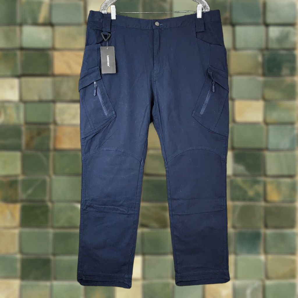 Vintage VINTAGE Labeyzon Men's Cargo Tactical Pants Size 42x30 Blue Menâs Clothing Size US 42 / EU 58 - 1 Thumbnail