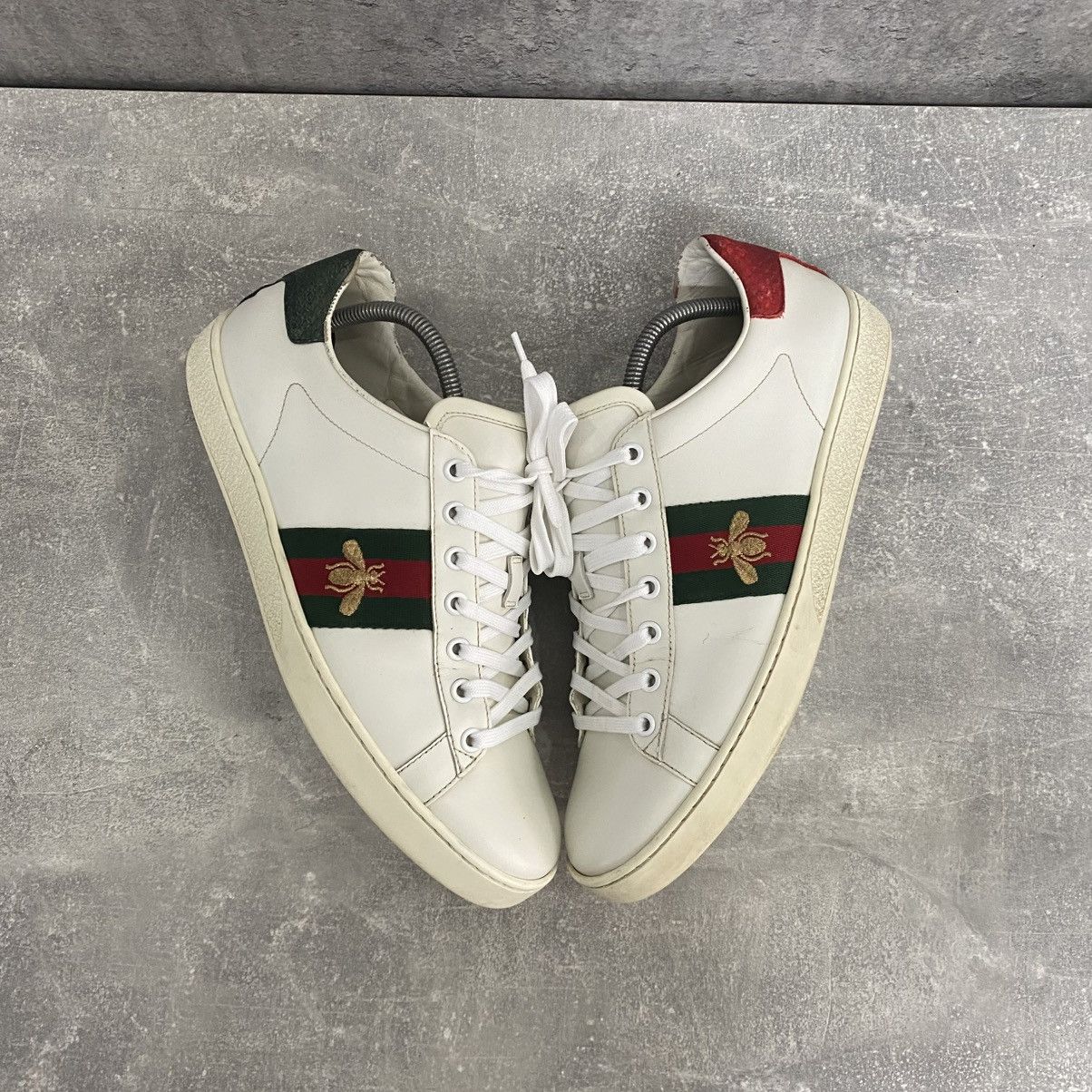 Gucci Gucci Ace Bee Embroidered Sneakers Size US 7.5 / EU 40-41 - 2 Thumbnail