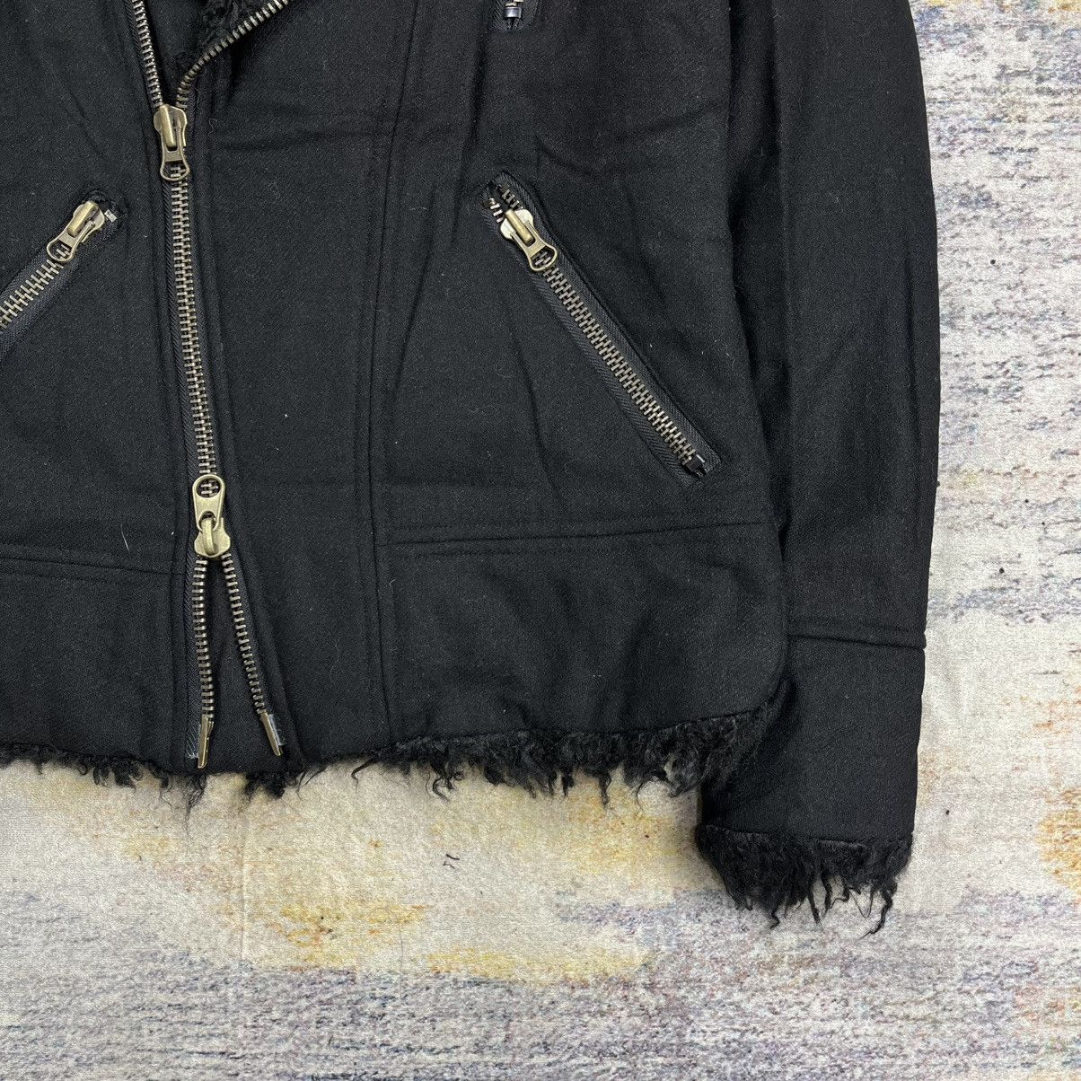 Tornado Mart Unplugged wool trim fur double riders jacket Size US M / EU 48-50 / 2 - 5 Thumbnail