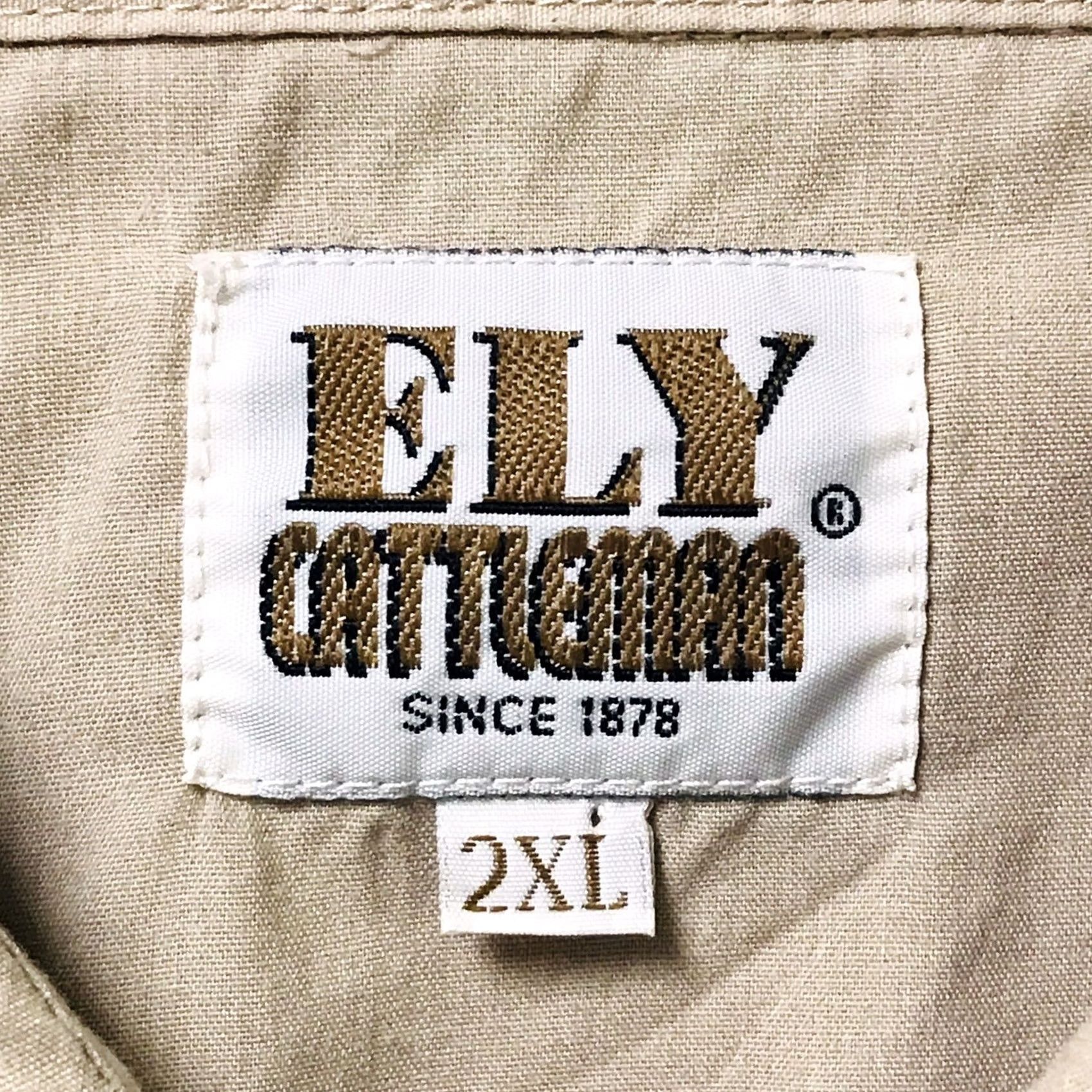Vintage VINTAGE Ely Cattleman Diamond Western Shirt Men 2XL Beige Short Sleeve Embroidered Eagles Button-Up Surfaced Pearl Snap Cowboy Size US XXL / EU 58 / 5 - 2 Thumbnail