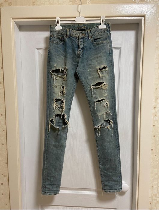 Saint laurent paris saint laurent paris by hedi slimane crash denim f