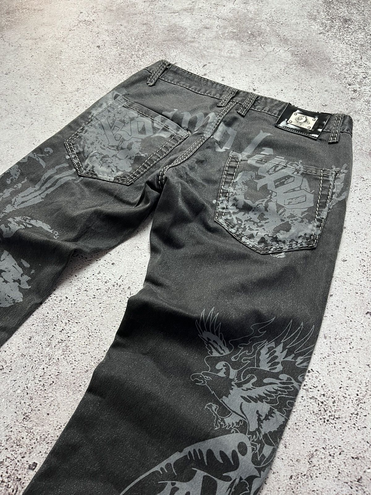 Japanese Brand Avant Garde Kosmo Lupo Jeans Dragons Japanese Style Denim Size US 30 / EU 46 - 7 Thumbnail