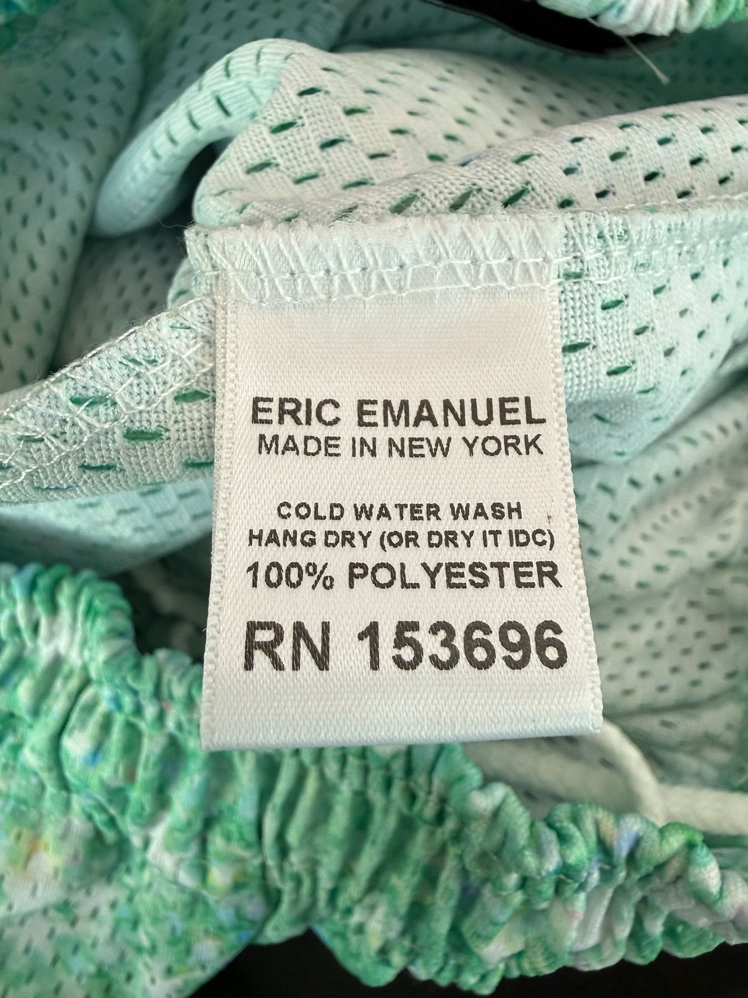 Eric Emanuel Eric Emanuel EE "Basic Short" (Green Sparkle/Green) Size US 31 - 4 Thumbnail