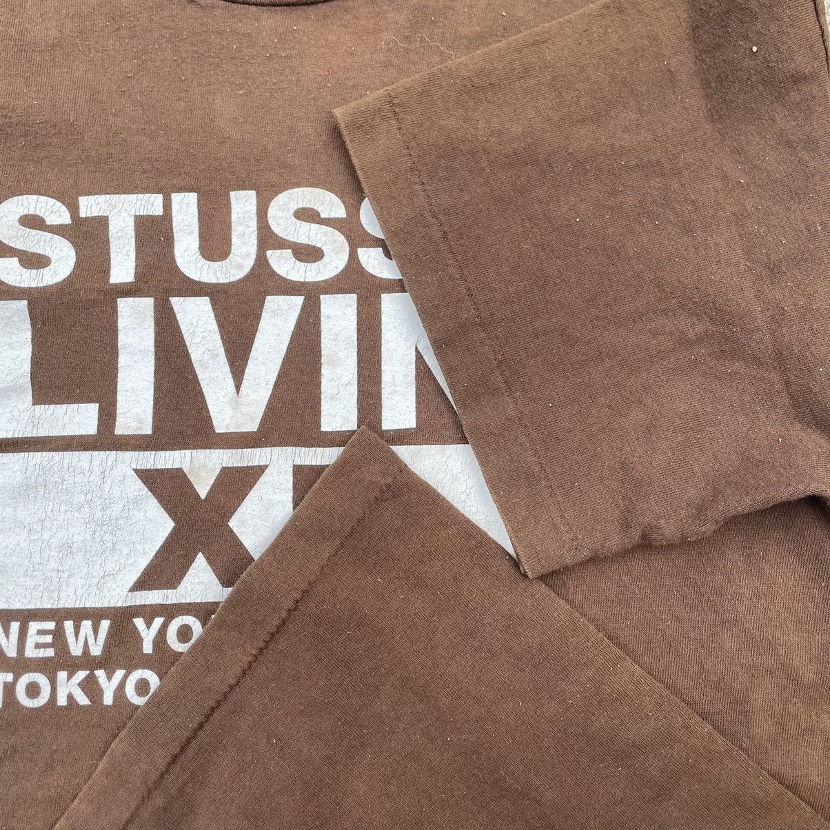 Stussy × Vintage 🔥Trash🔥Vintage 90s STUSSY NYLTLA Single Stitch Sun Faded Tee Size US M / EU 48-50 / 2 - 9 Thumbnail