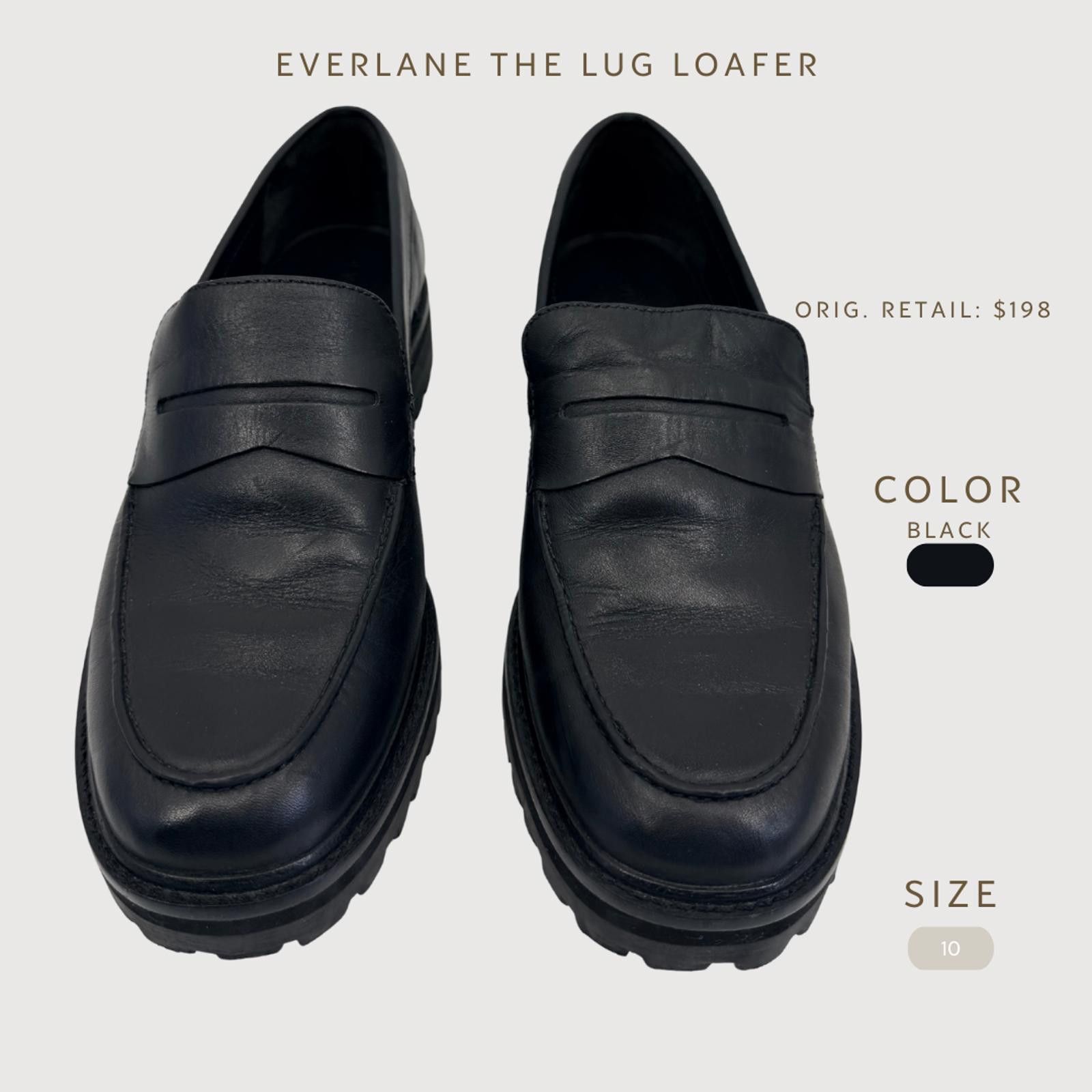 Everlane Everlane The Lug Loafer Black Leather Platform 10 Size US 10 / IT 40 - 2 Thumbnail