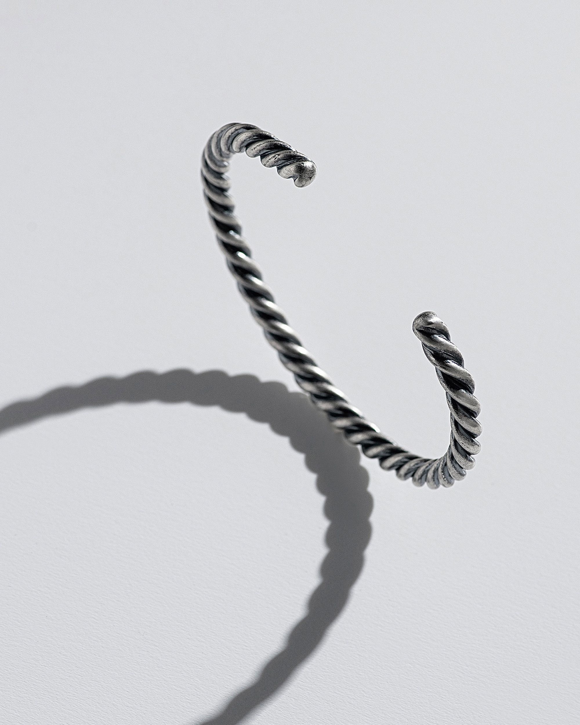 Jewelry × Vintage Silver bangle TWIST Size ONE SIZE - 6 Thumbnail