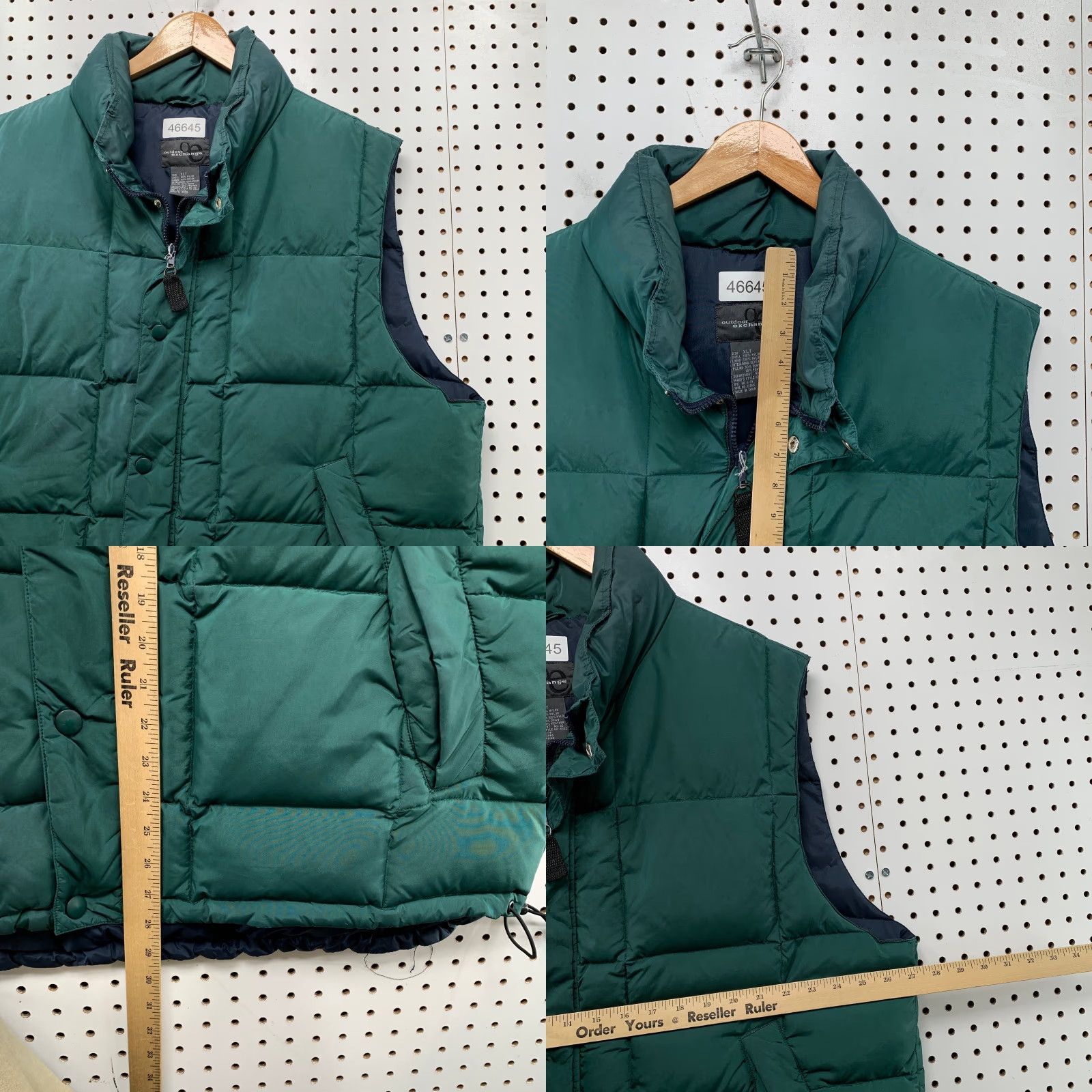 Vintage VINTAGE Outdoor exchange Vest Puffer Down Green XLT Tall Men Nylon Softshell Shell Outdoor Size US XL / EU 56 / 4 - 8 Thumbnail