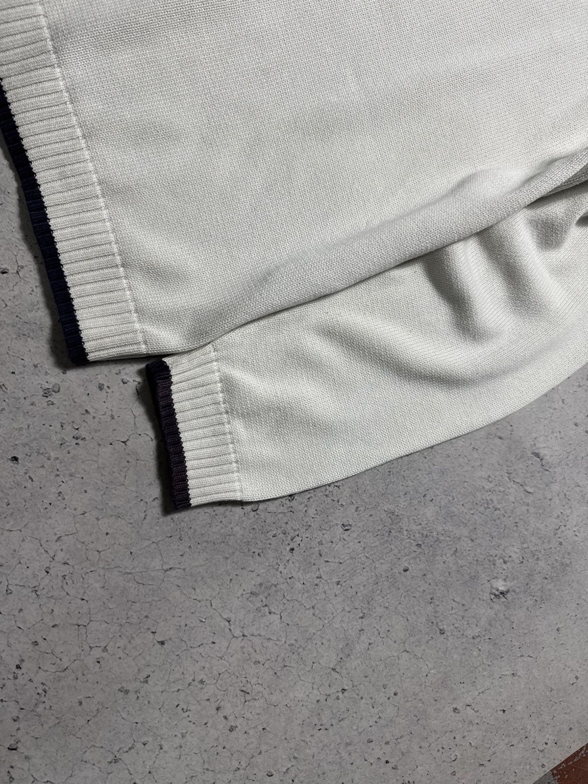 Yves Saint Laurent Yves Saint Laurent YSL Luxury Full Zip Sweater Vintage White Size US XXL / EU 58 / 5 - 3 Thumbnail