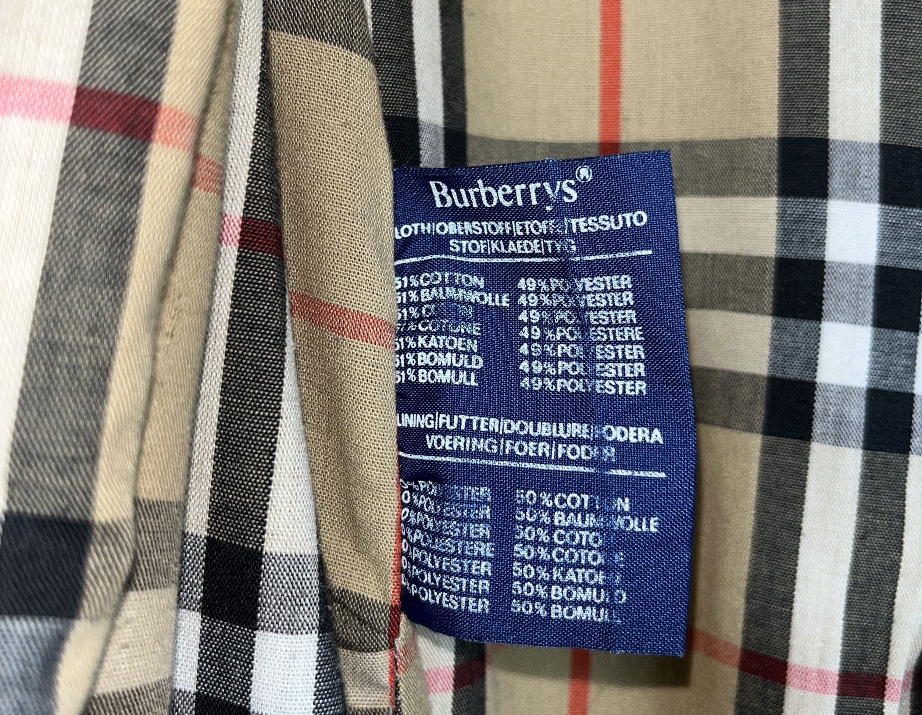 Burberry Burberry's Coat Trench Nova Check Vintage 90s Beige Size L Size US L / EU 52-54 / 3 - 19 Thumbnail