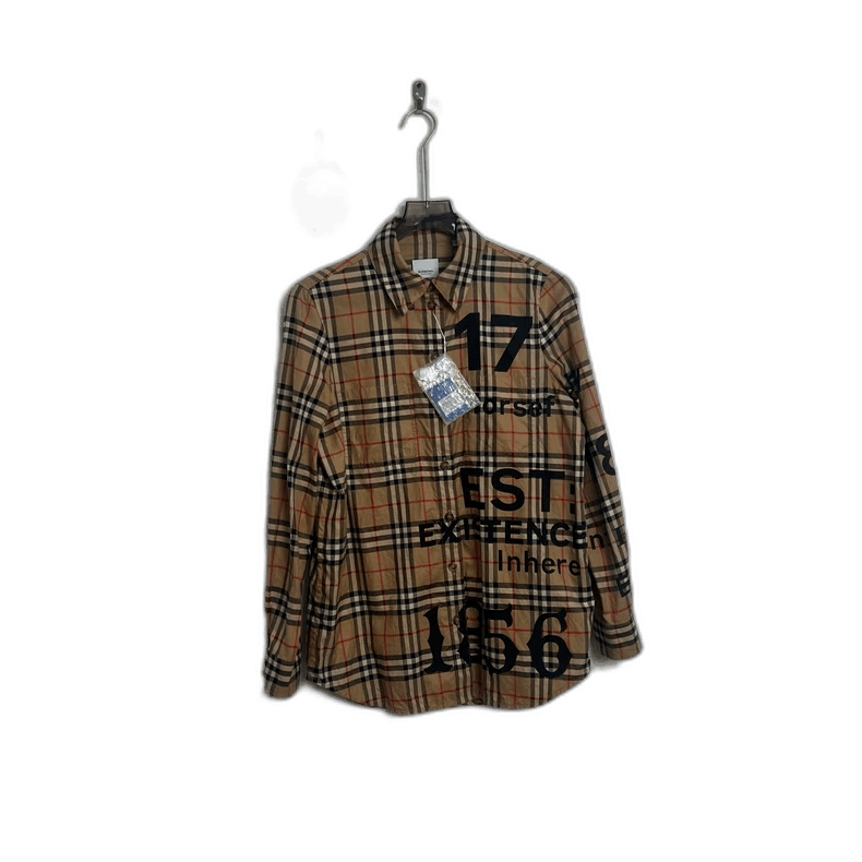 Burberry Burberry Check Logo Long Sleeve Shirt UK8 Size US S / EU 44-46 / 1 - 1 Thumbnail