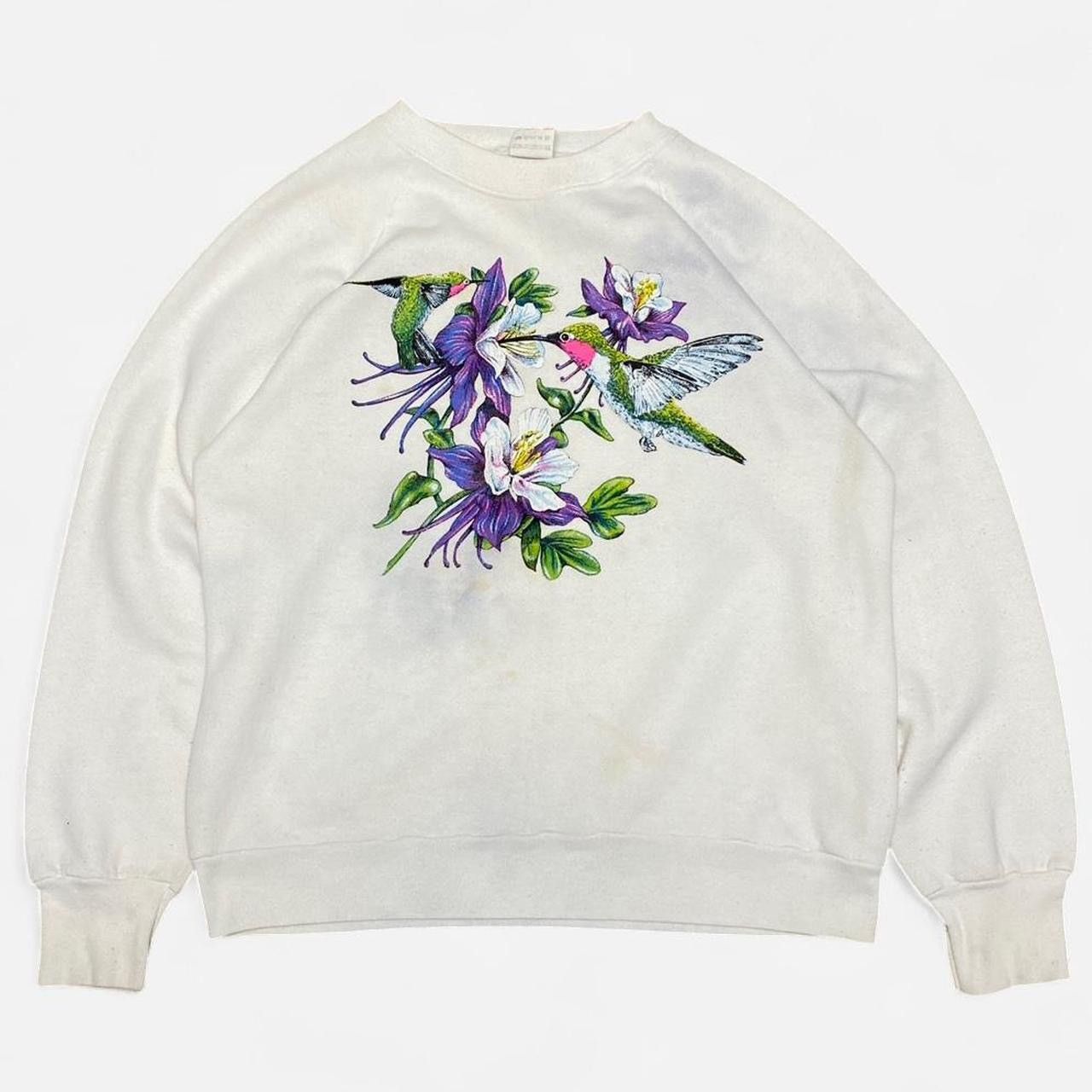 Other Vintage 90s big graphic colourfully hummingbird sweatshirt Size US S / EU 44-46 / 1 - 1 Thumbnail