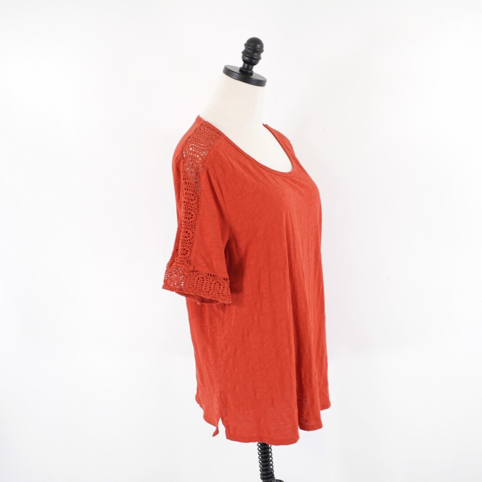 Loft Ann Taylor Loft Red Top / Blouse XL Vintage Soft Scoop Neck Size XL / US 12-14 / IT 48-50 - 6 Thumbnail