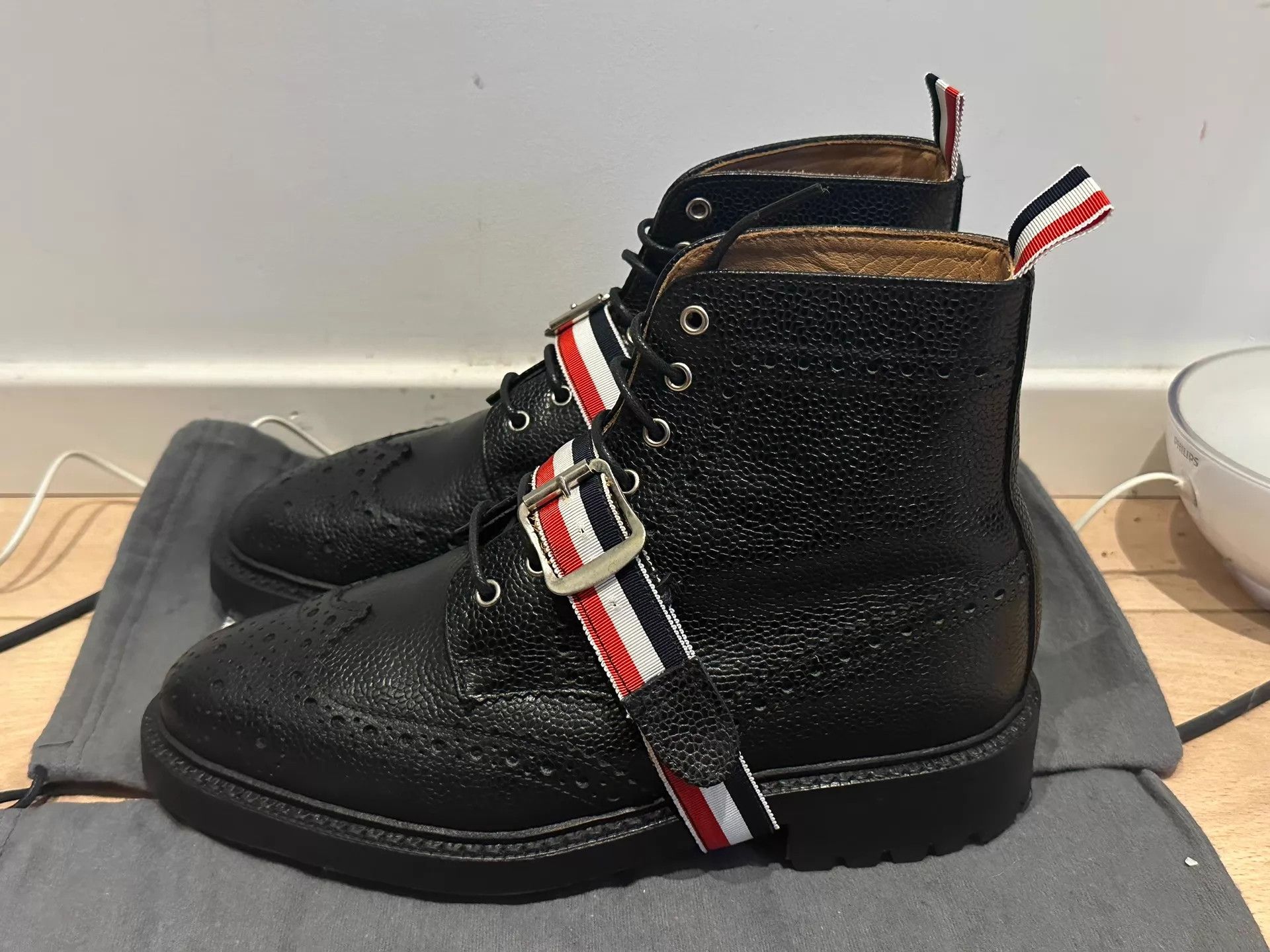 Thom Browne TB Classic High-Top Detachable Laces Dog Tooth Sole 5CM US7 Size US 7 / EU 40 - 2 Thumbnail