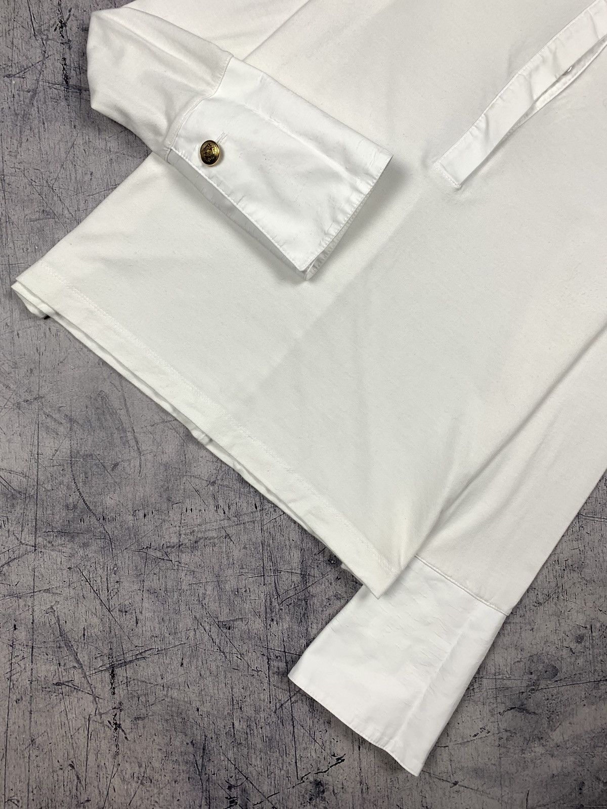 ME+EM ME+EM Polo Shirt Long Sleeve Women’s Size UK 12 White Top Size M / US 6-8 / IT 42-44 - 3 Thumbnail